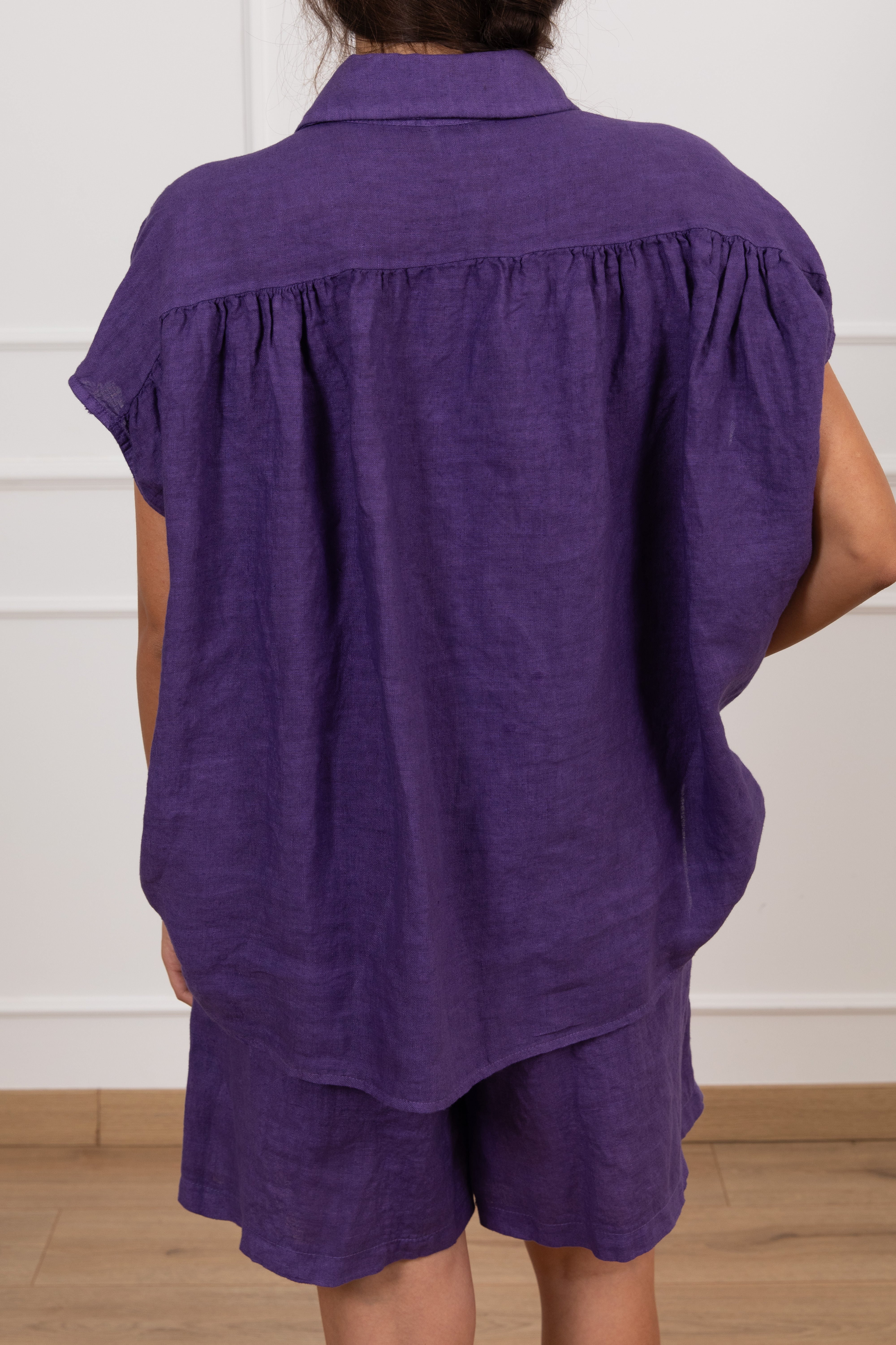 Camicia 100% lino con nodo Susy Mix