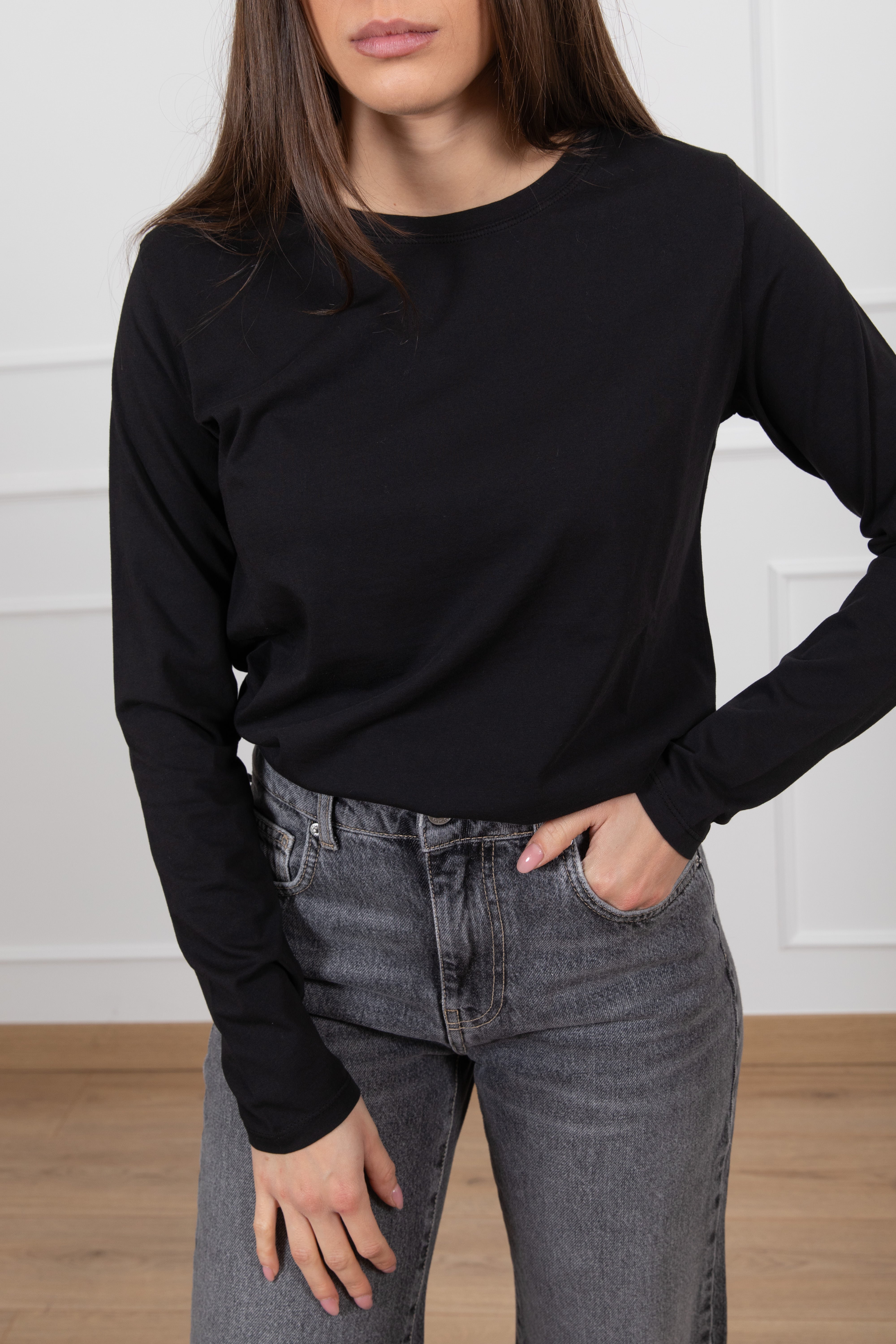 T-shirt slim-fit con manica lunga ViCOLO