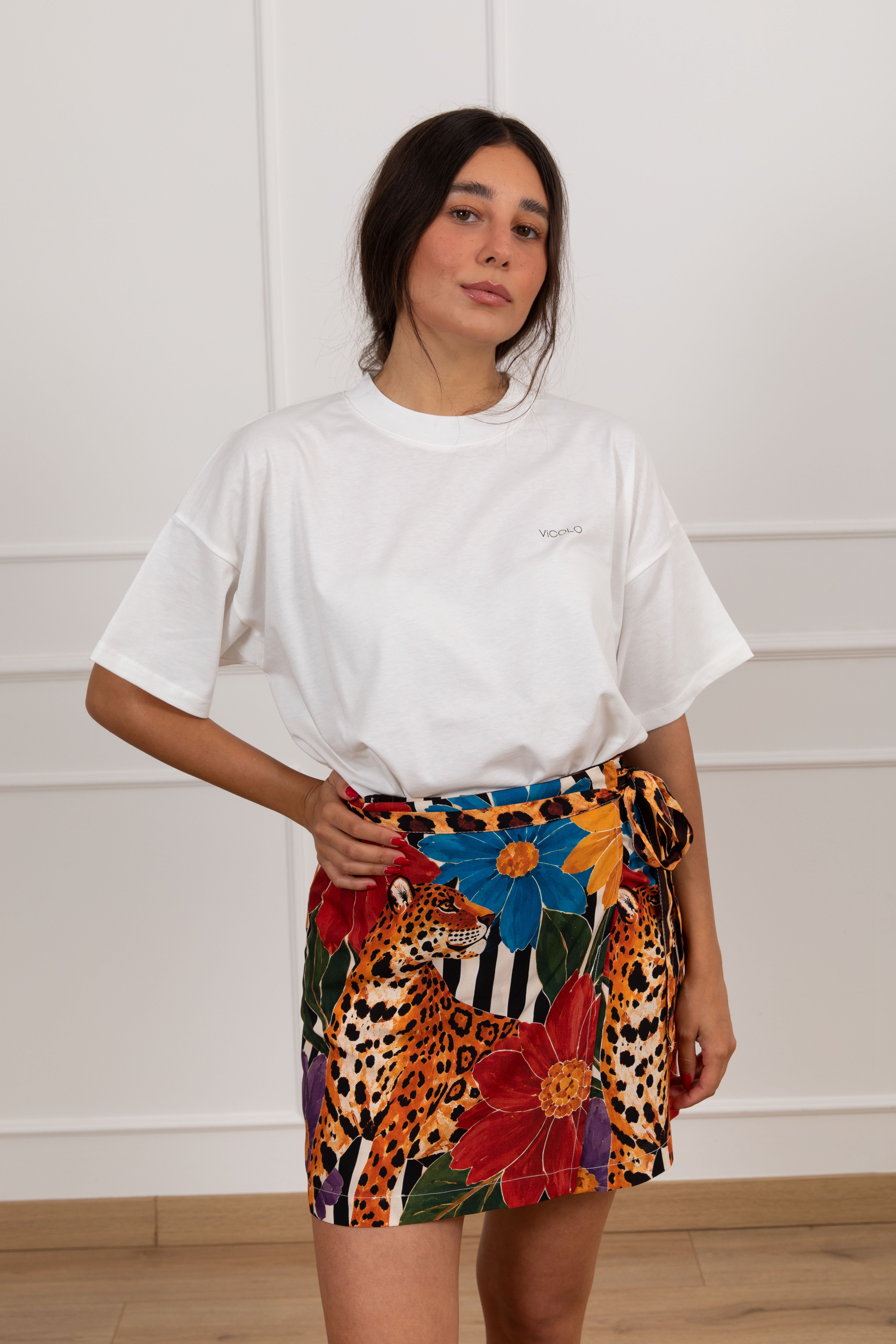 T-shirt stampa wild sul retro ViCOLO