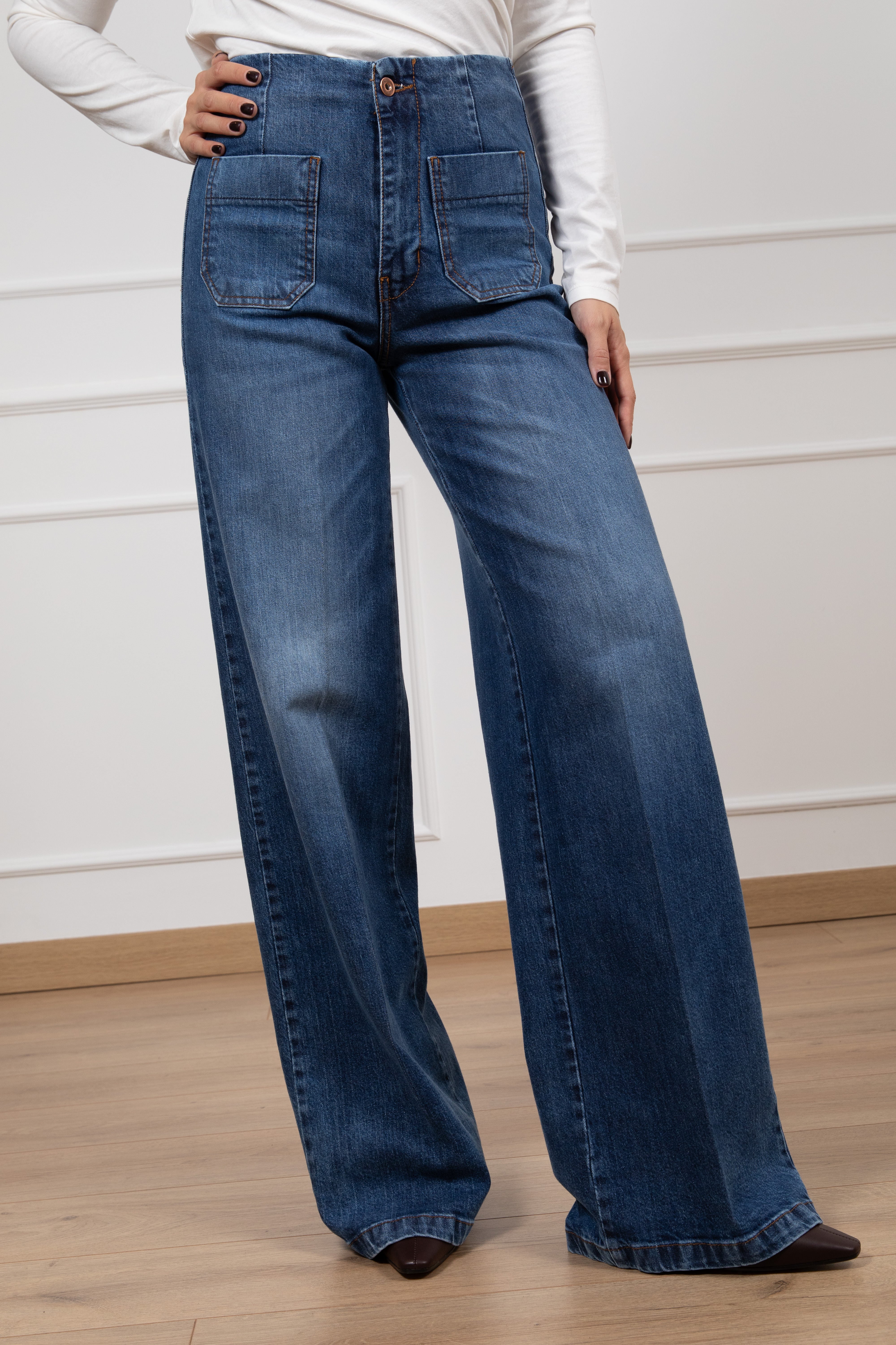 Jeans blu con taschino Tensione IN