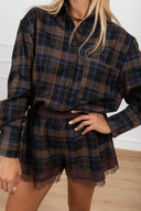 Camicia check biscotto con tasca Haveone