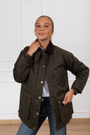 Field jacket regular con colletto in velluto a coste variante militare Tensione IN