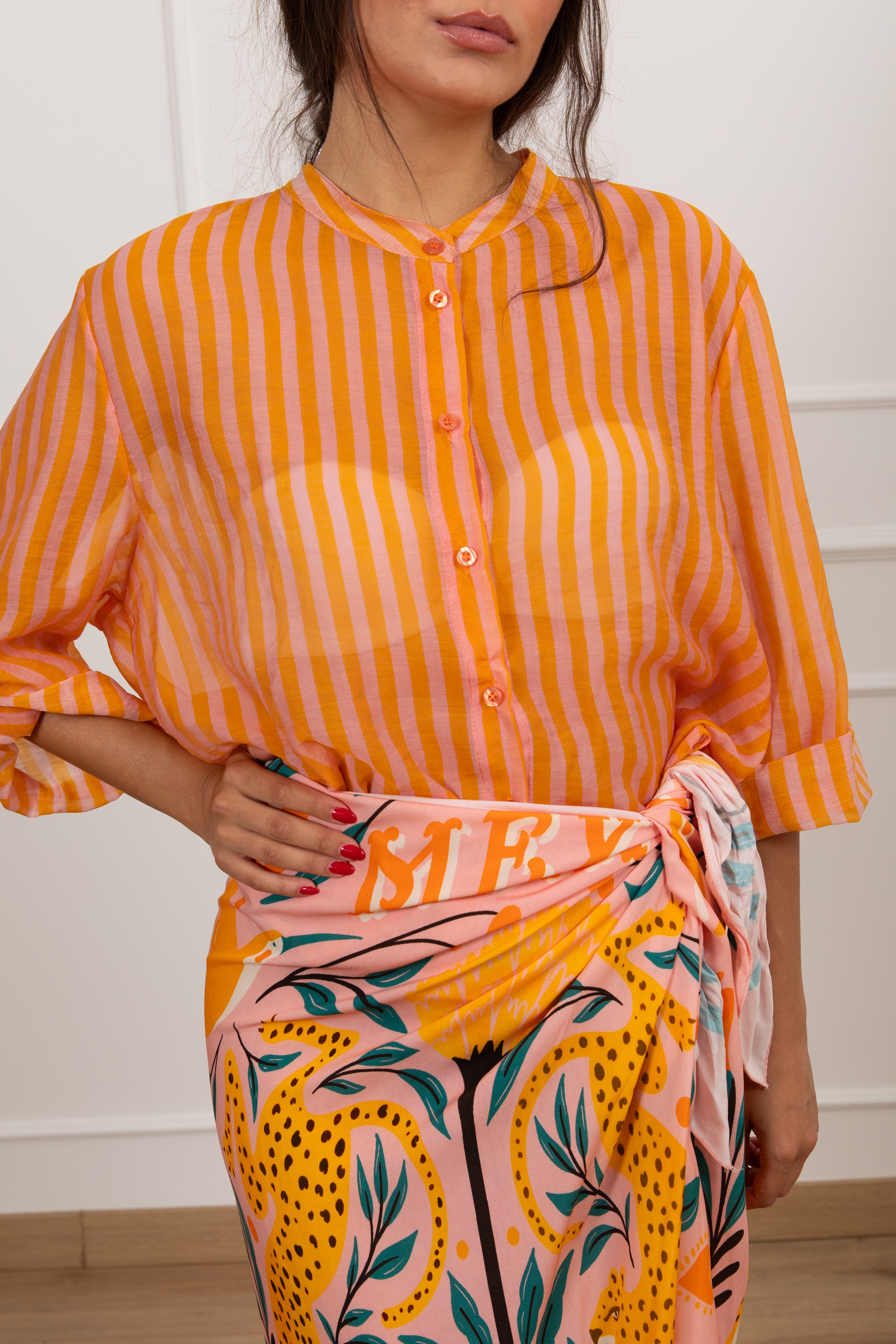 Camicia righe sottili Haveone