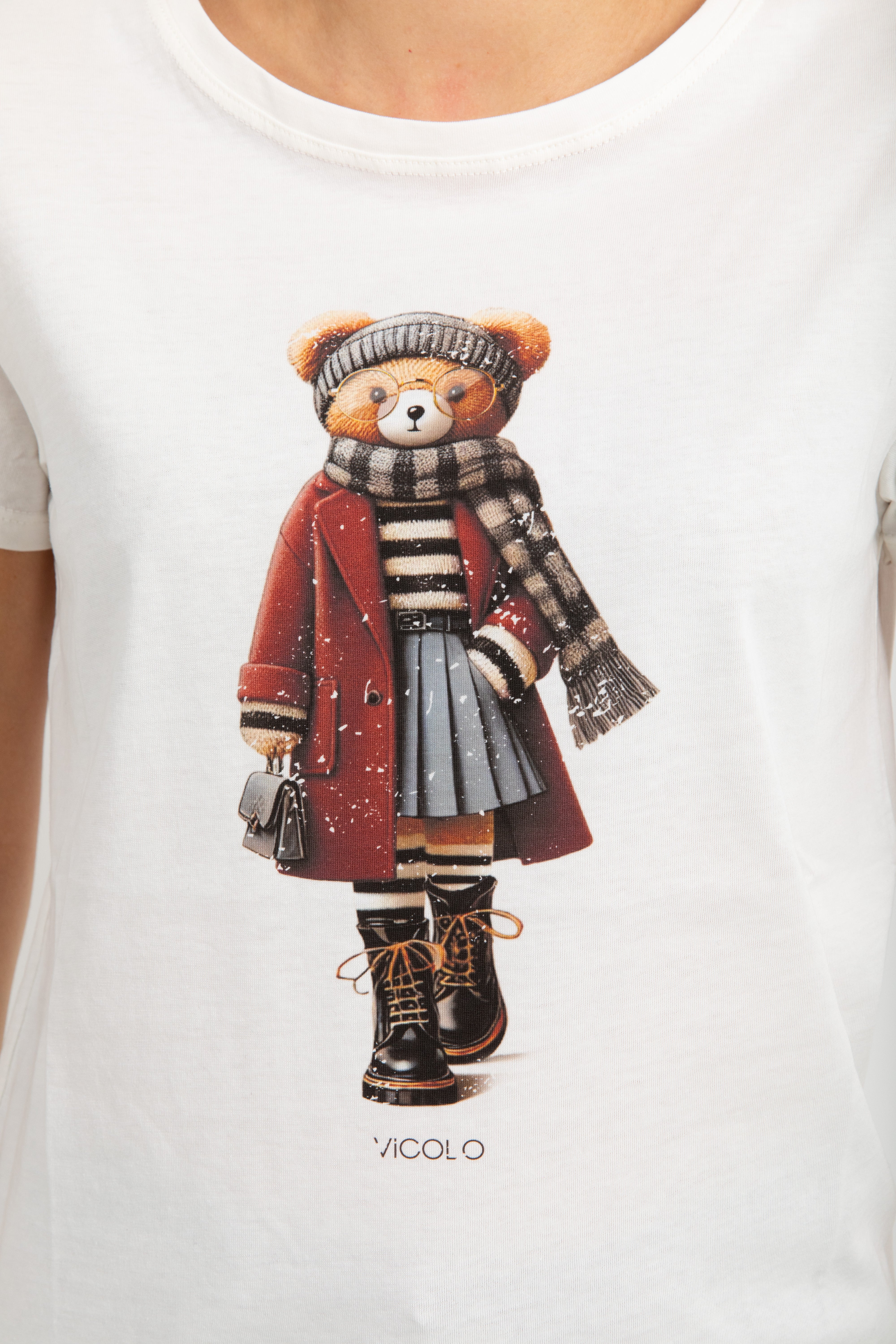 T-shirt teddy college ViCOLO