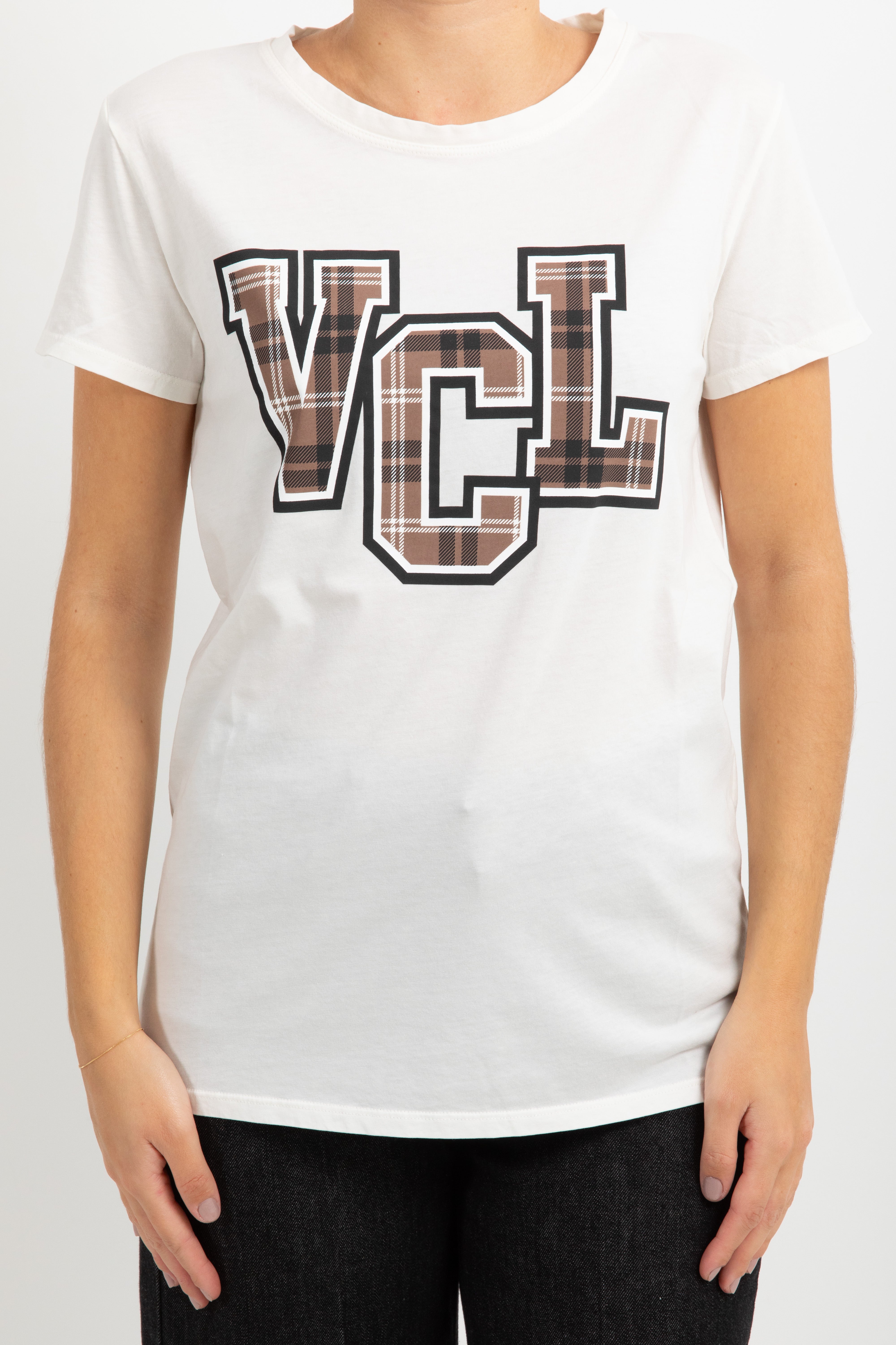 T-shirt monogram check ViCOLO