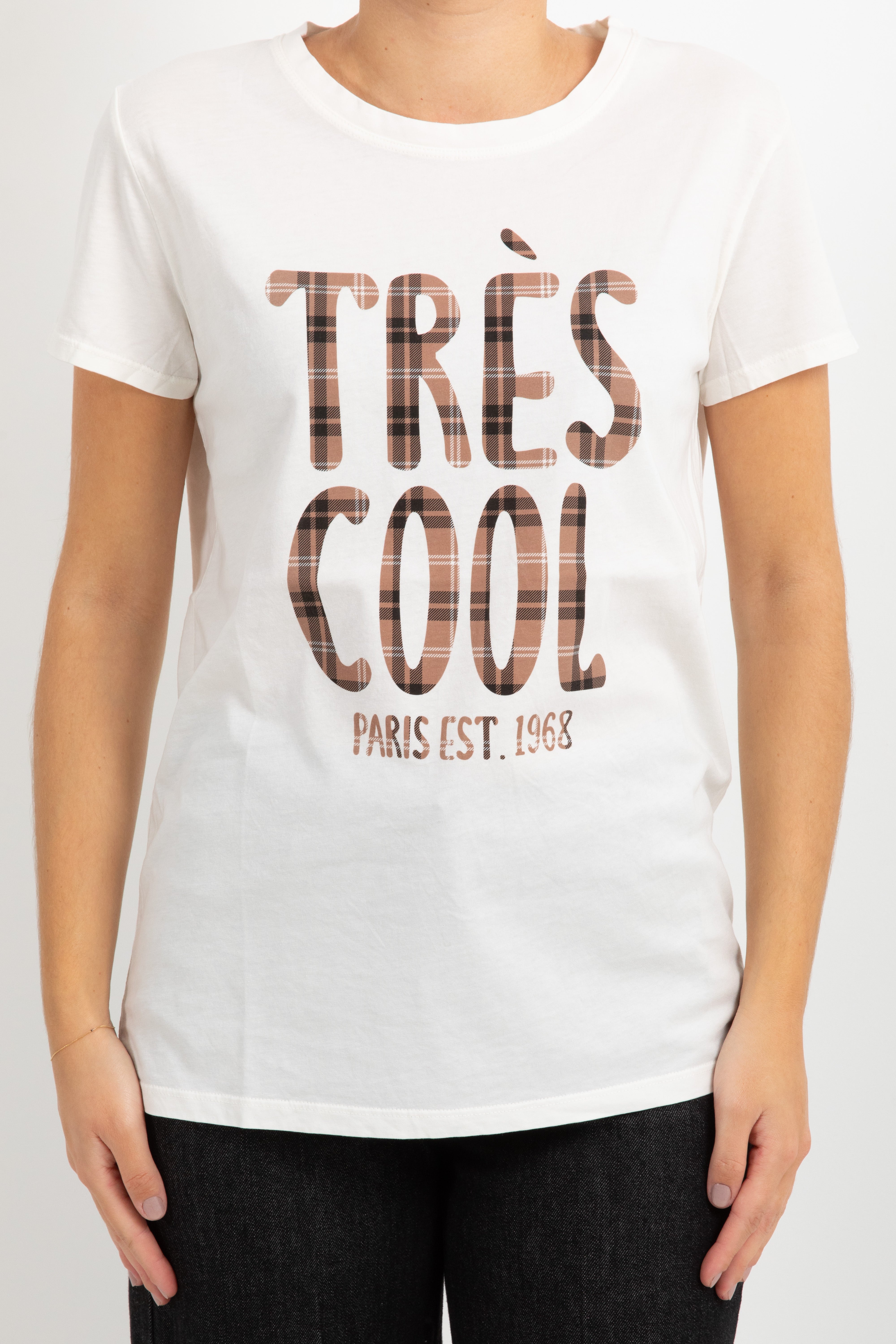 T-shirt "Très cool" check ViCOLO