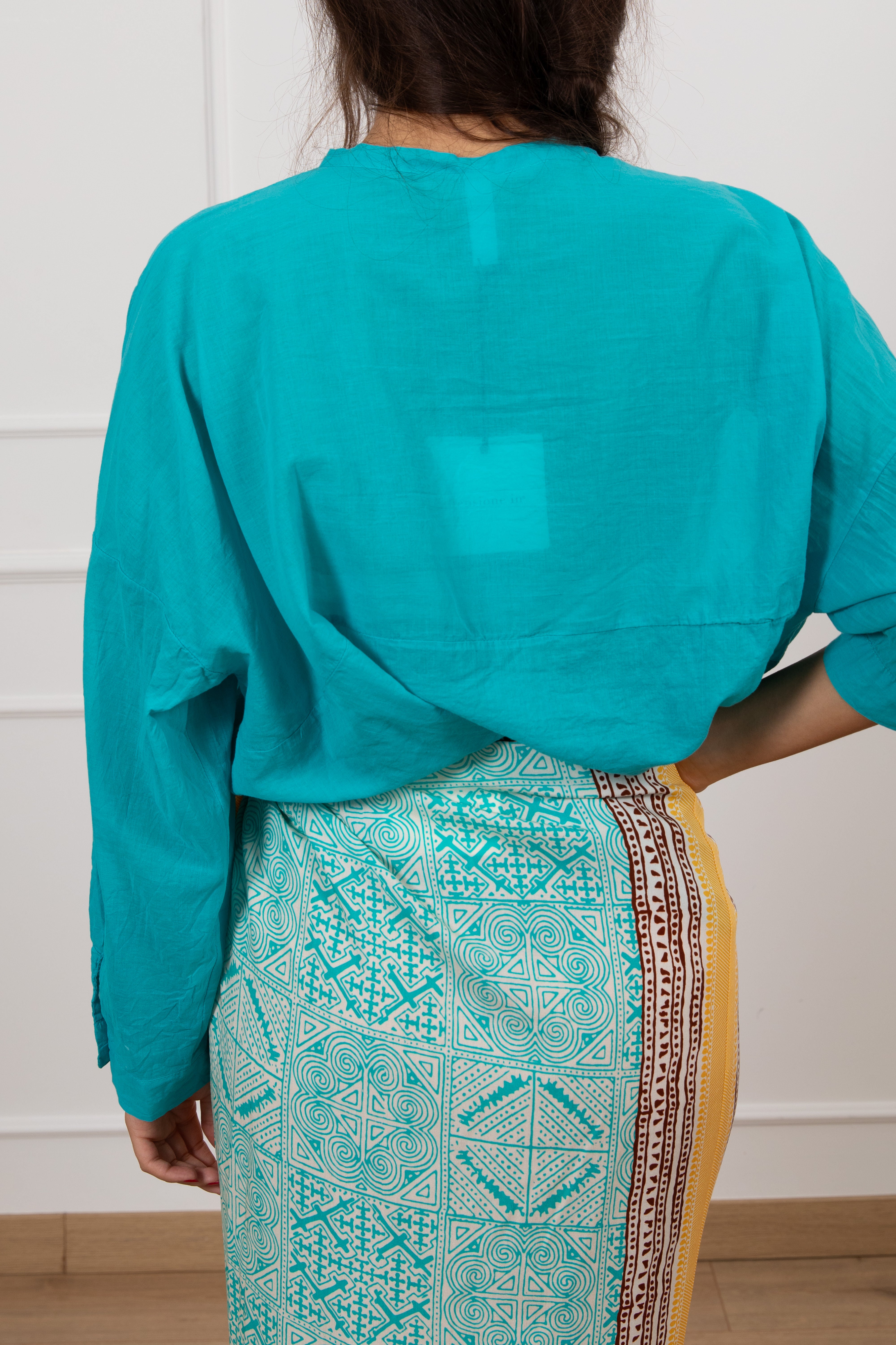 Camicia in mussola con nodo Tensione IN