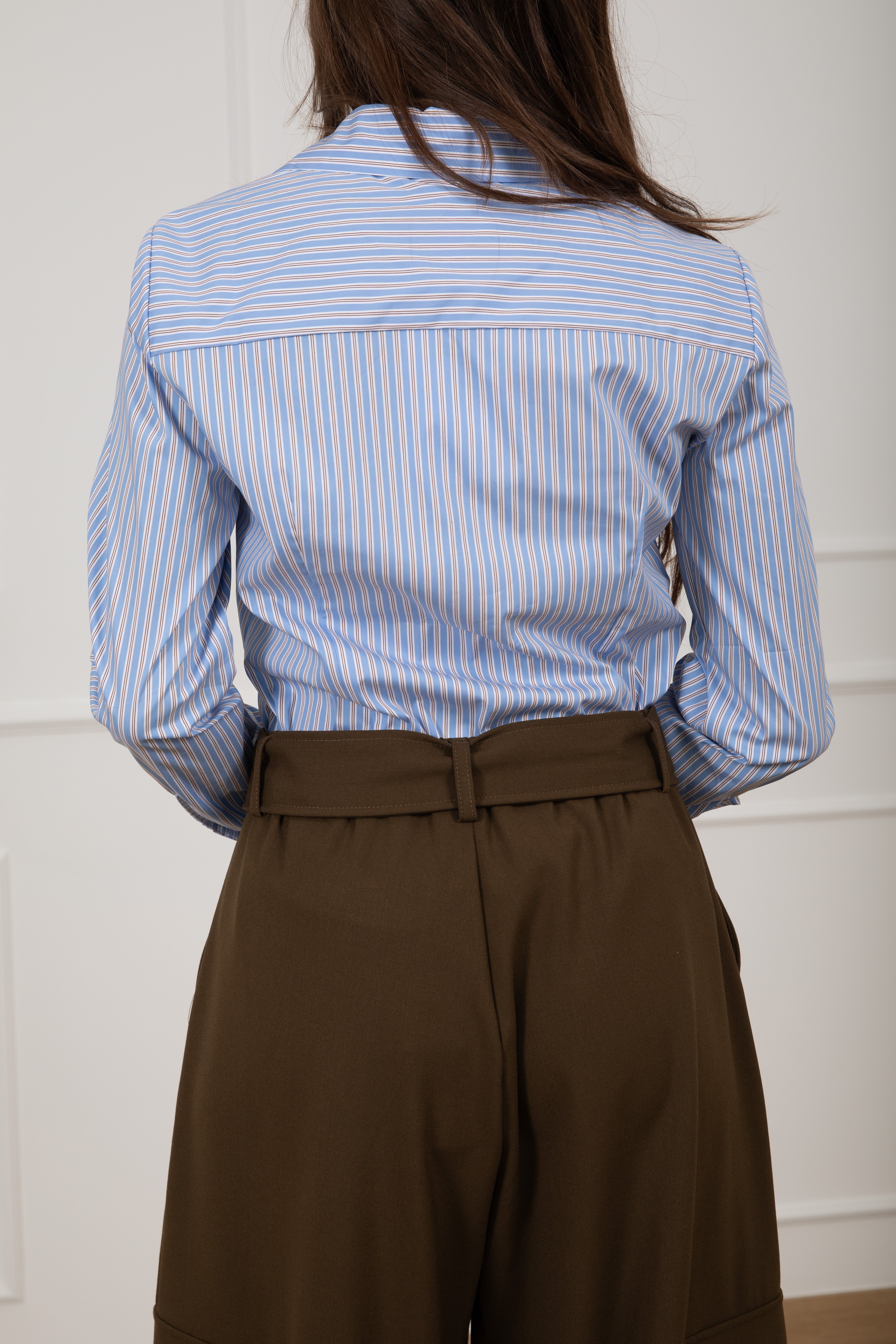 Camicia slim-fit bacchettata Susy Mix
