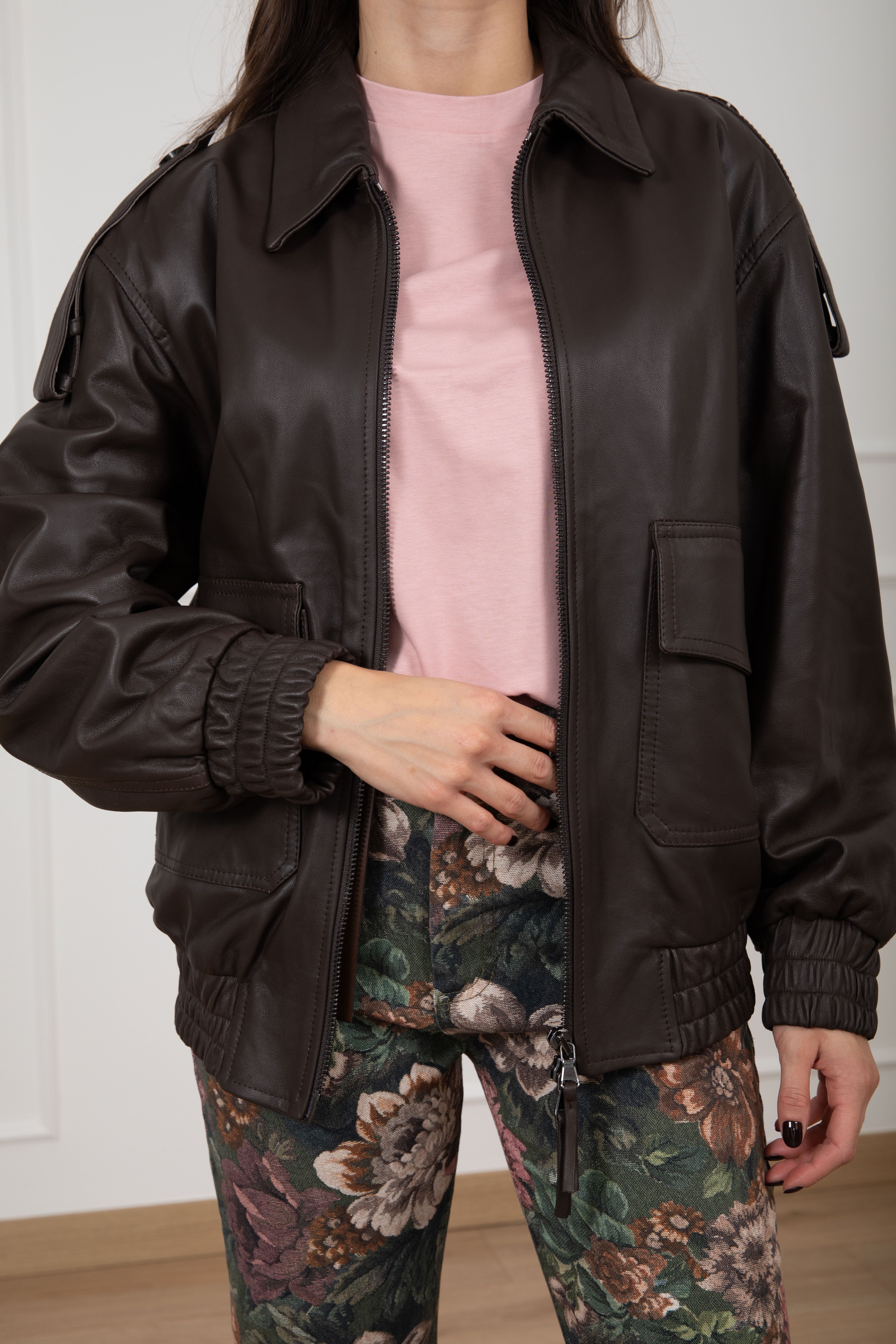 Bomber in vera pelle ViCOLO
