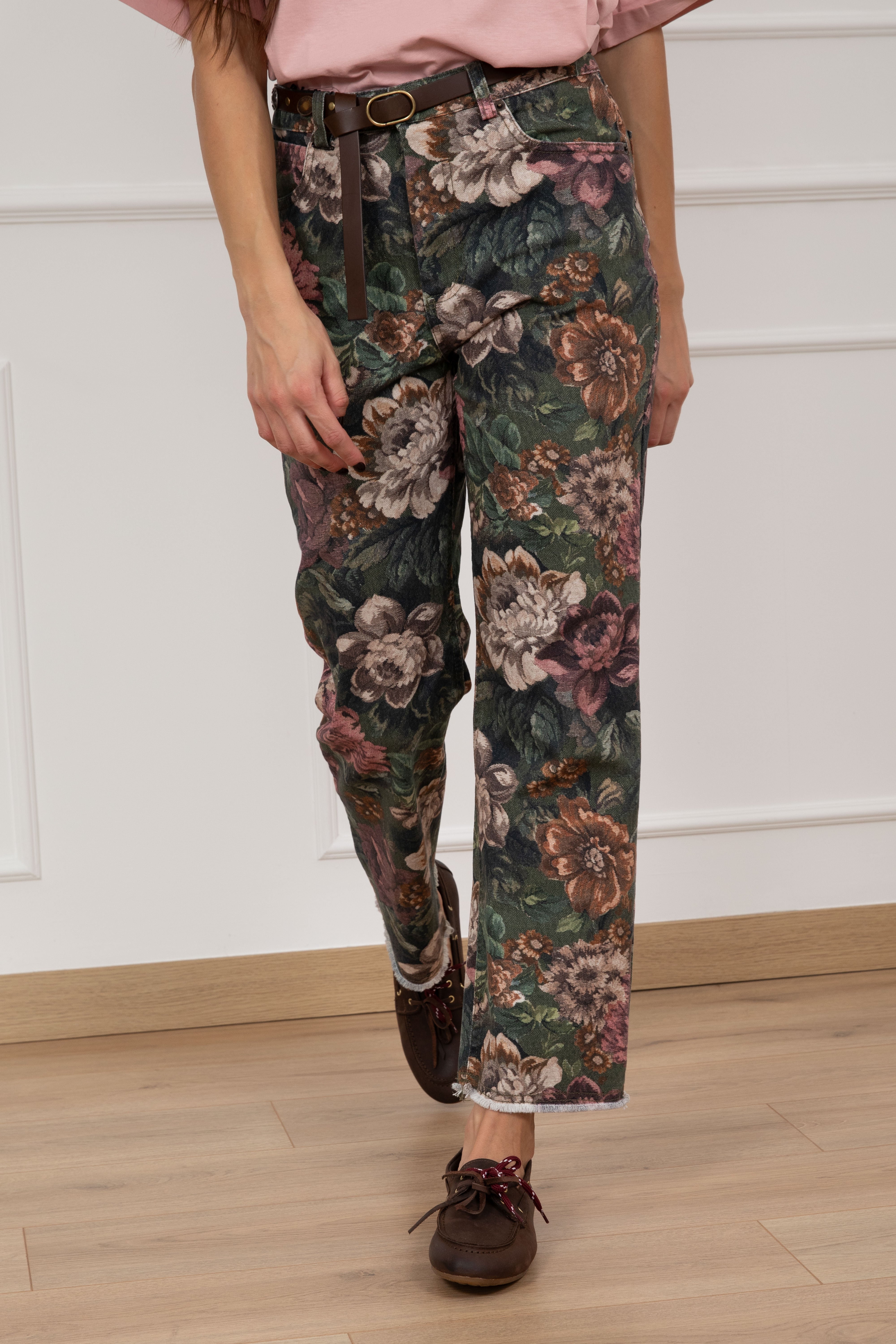 Pantalone sigaretta fantasia romance Tensione IN