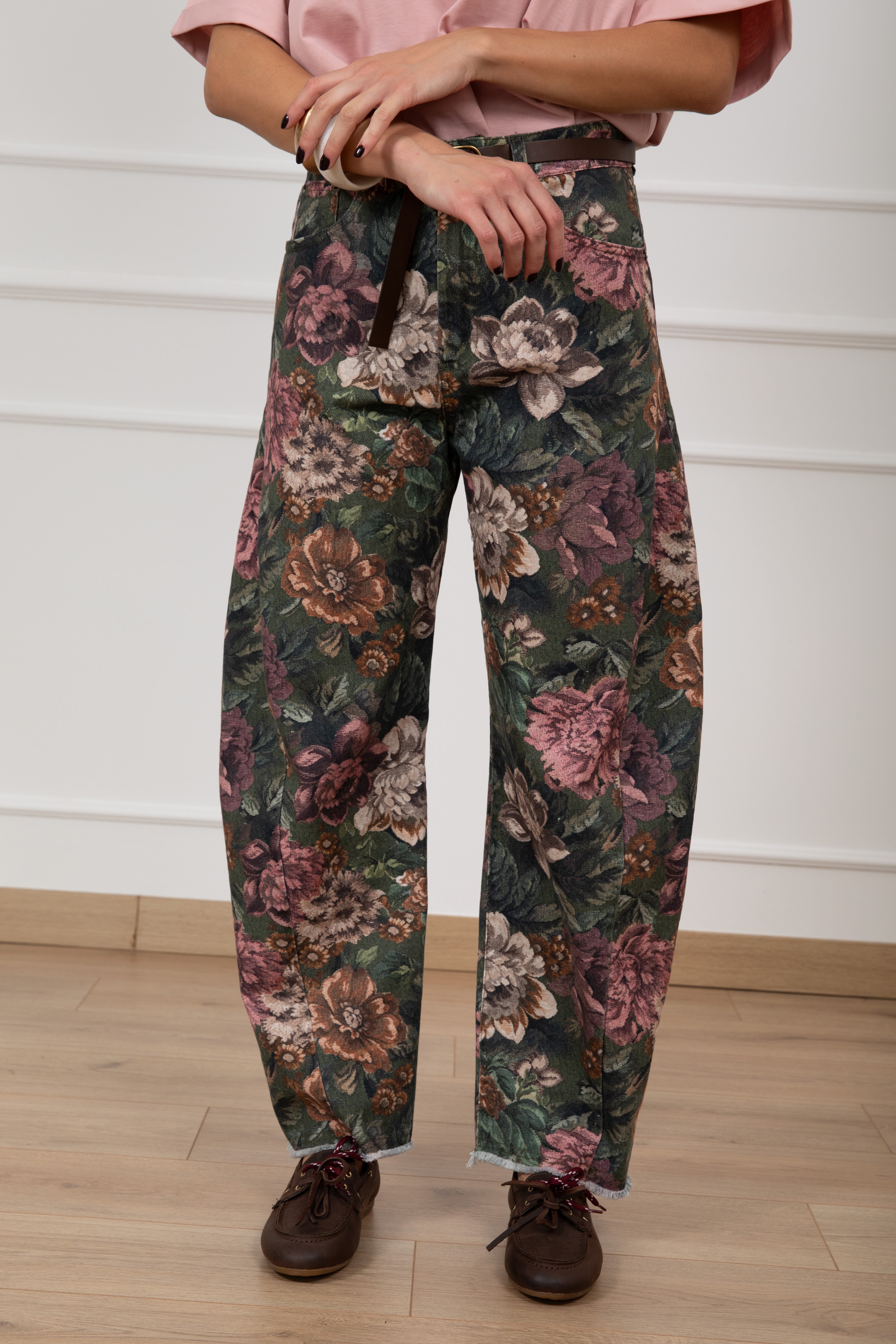 Pantalone balloon-fit fantasia romance Tensione IN