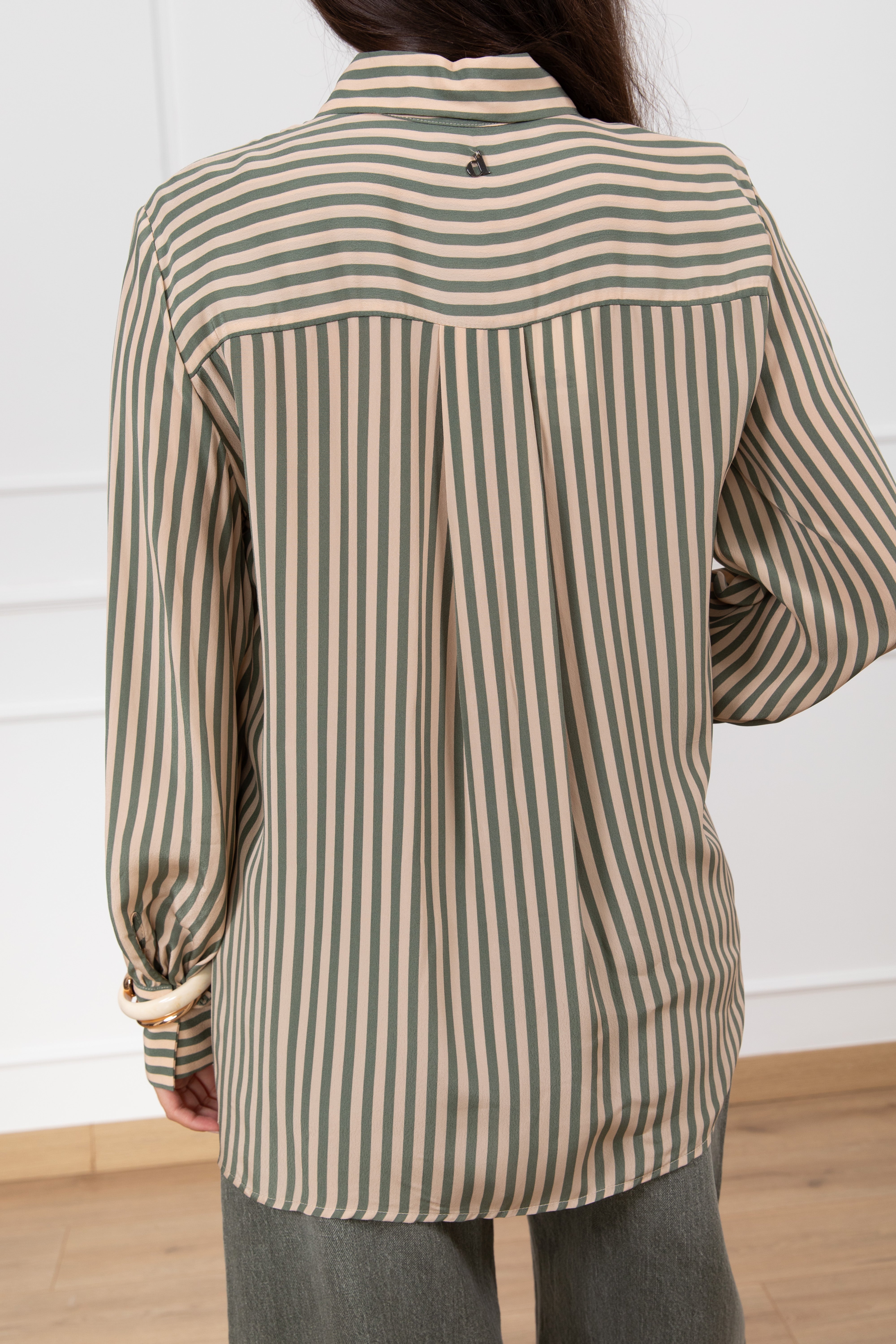 Camicia in viscosa a righe Dixie