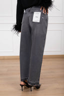 Jeans Kate straight fit lavaggio grigio ViCOLO