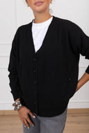 Cardigan in lana e cashmere con doppia abbottonatura Susy Mix