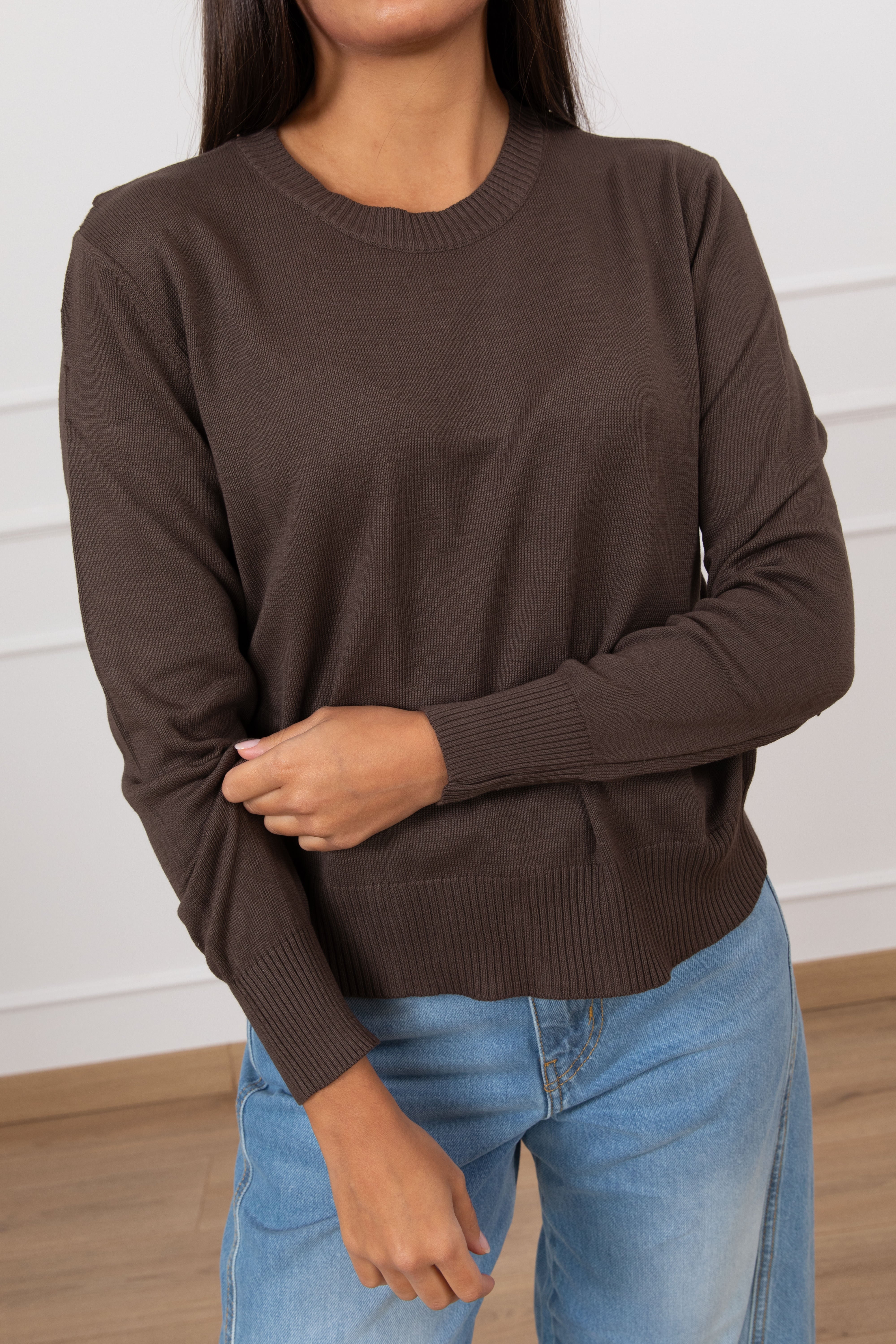 Maglia girocollo in cotone Susy Mix