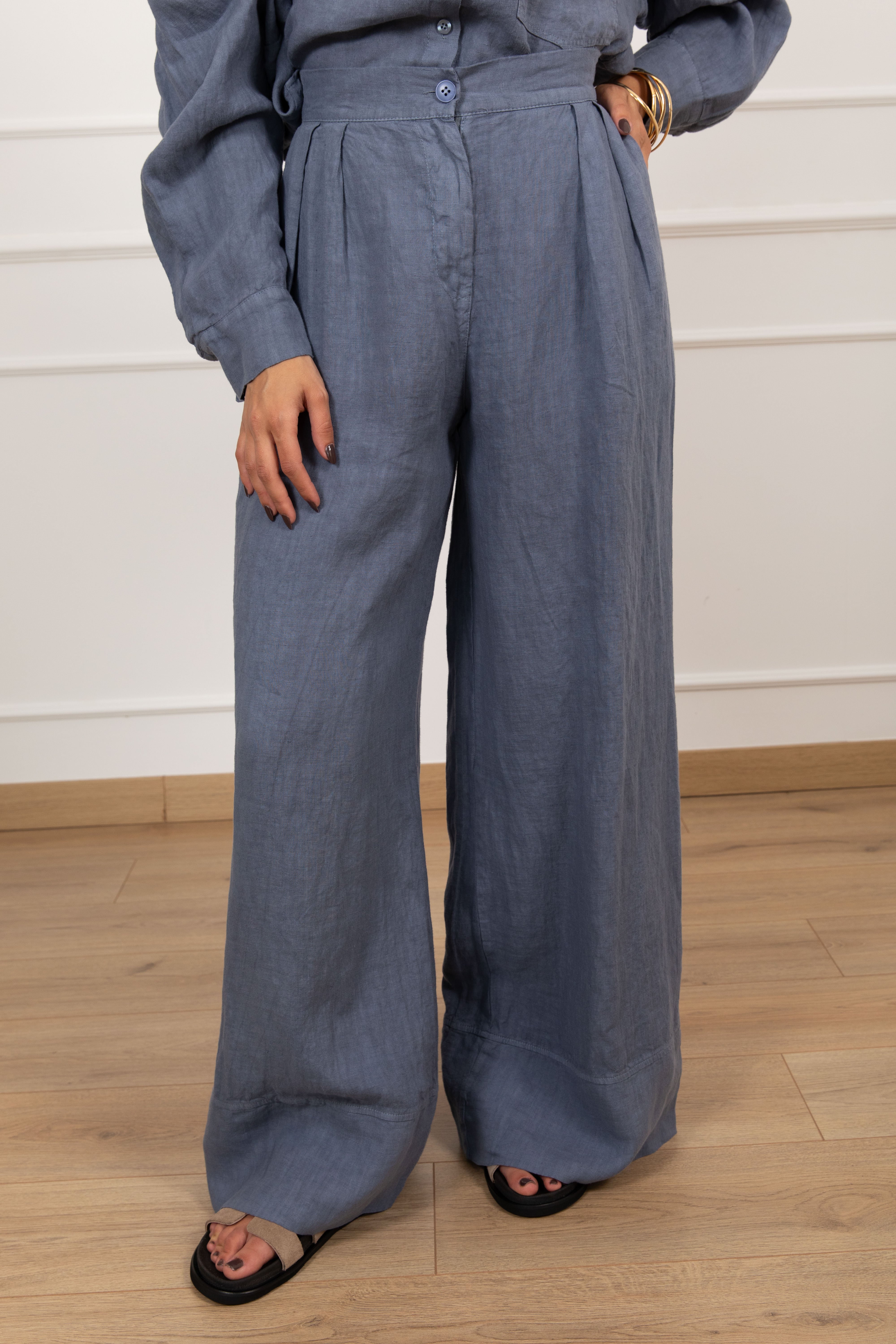 Pantalone sartoriale 100% lino ViCOLO