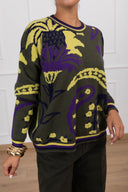 Pull over-size fantasia jacquard Haveone