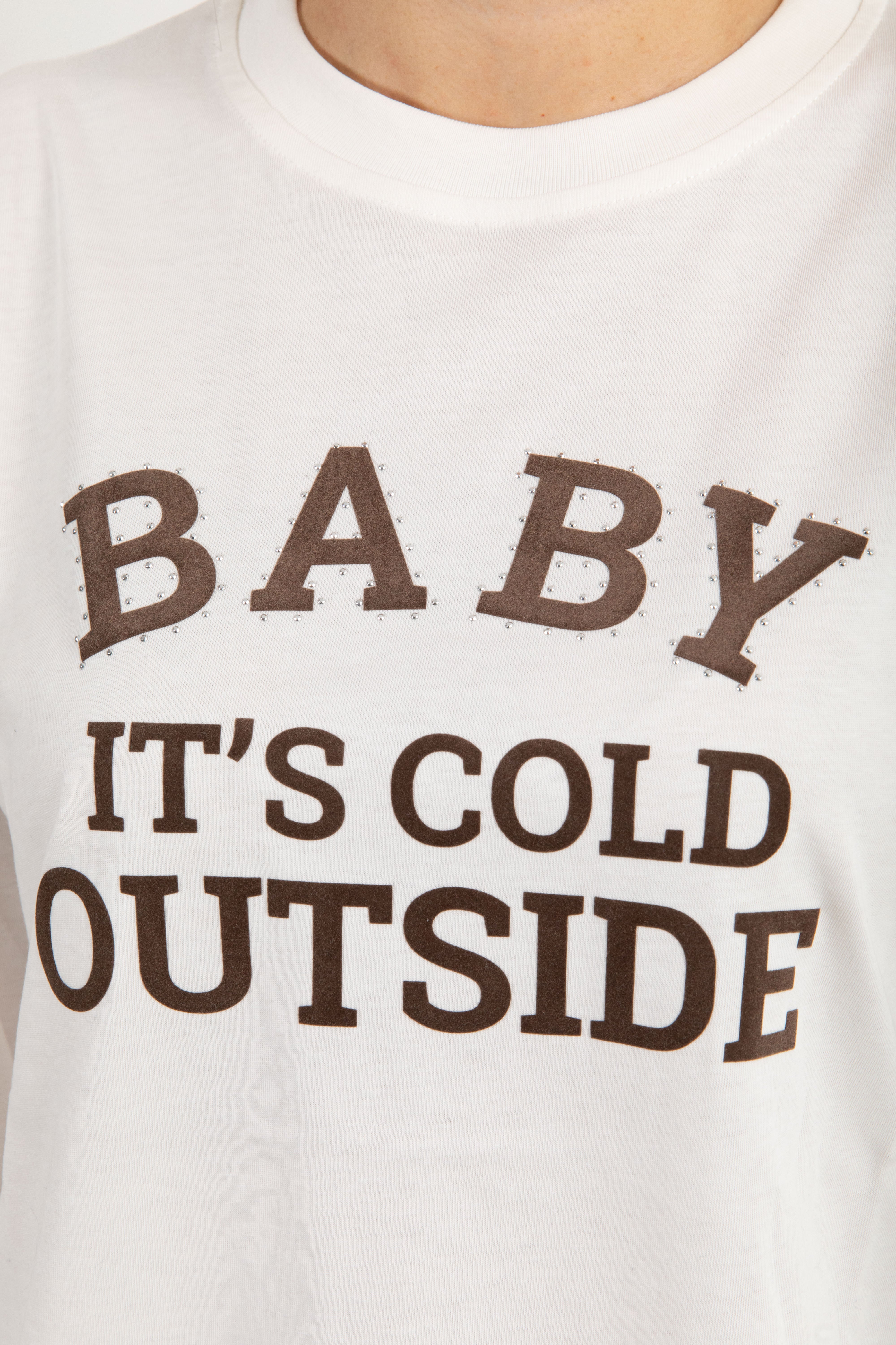 T-shirt manica lunga "Baby it's cold outside" ViCOLO