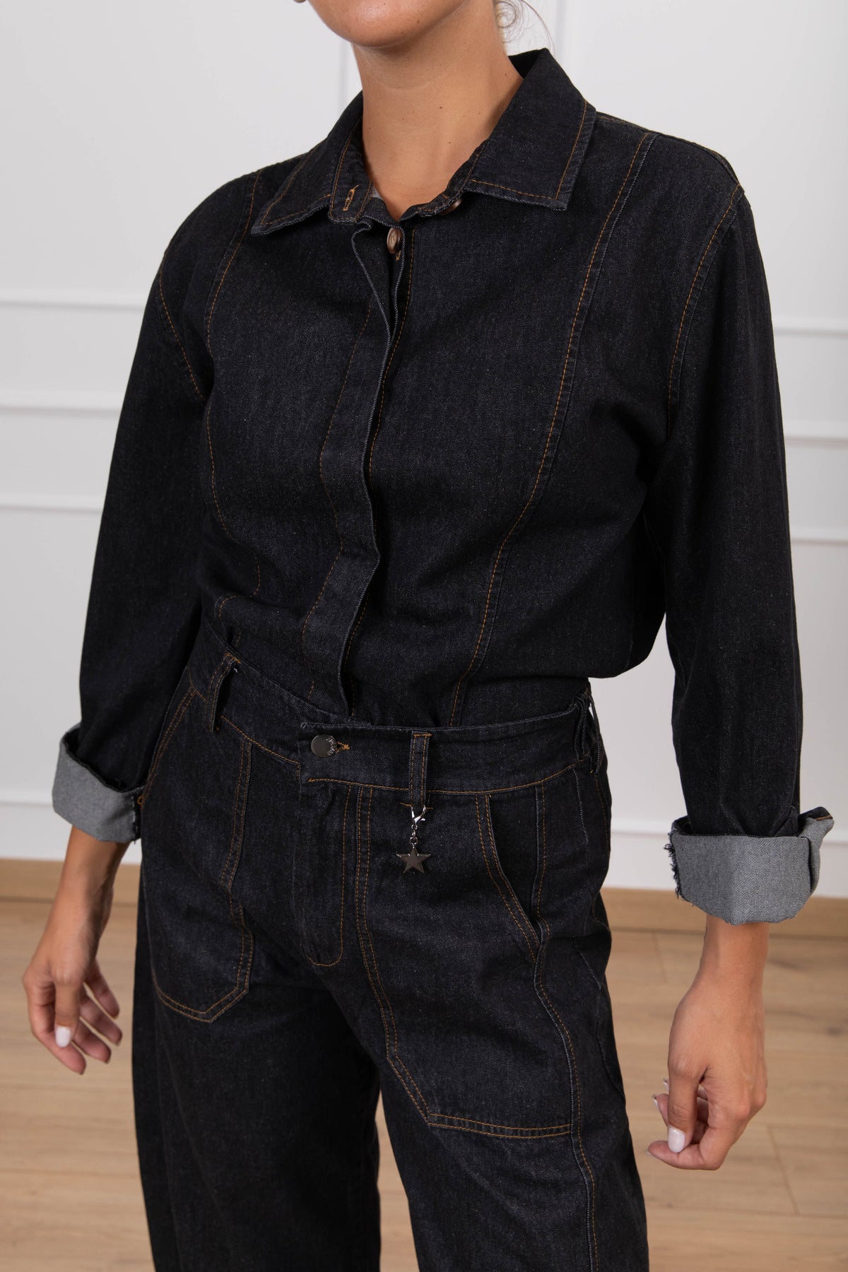 Camicia jeans lavaggio nero Susy Mix