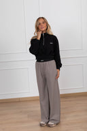 Pantalone monogram con elastico variante tortora Susy Mix Fitness