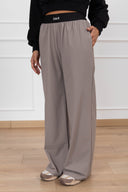 Pantalone monogram con elastico variante tortora Susy Mix Fitness