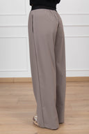 Pantalone monogram con elastico variante tortora Susy Mix Fitness