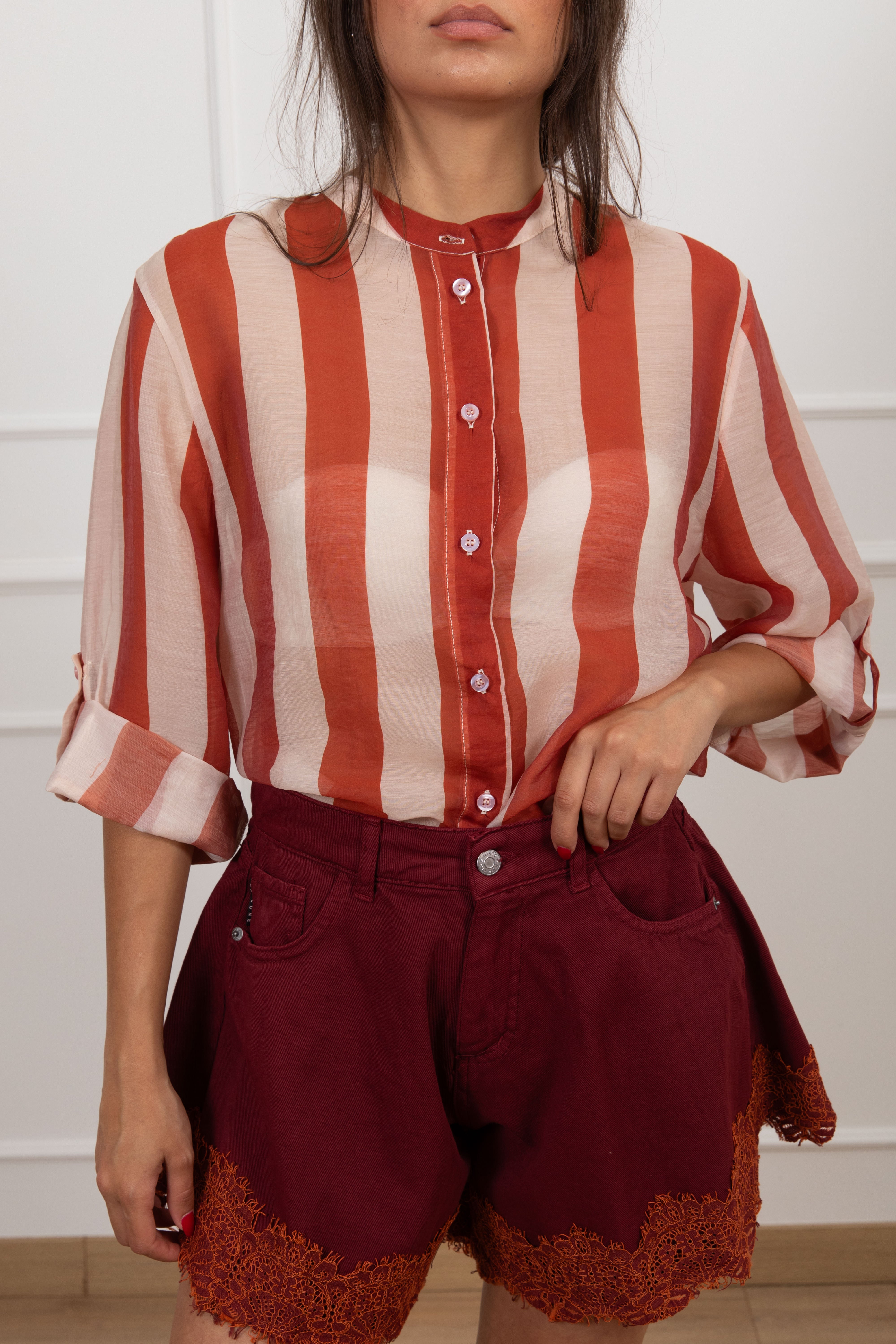 Camicia righe larghe Haveone