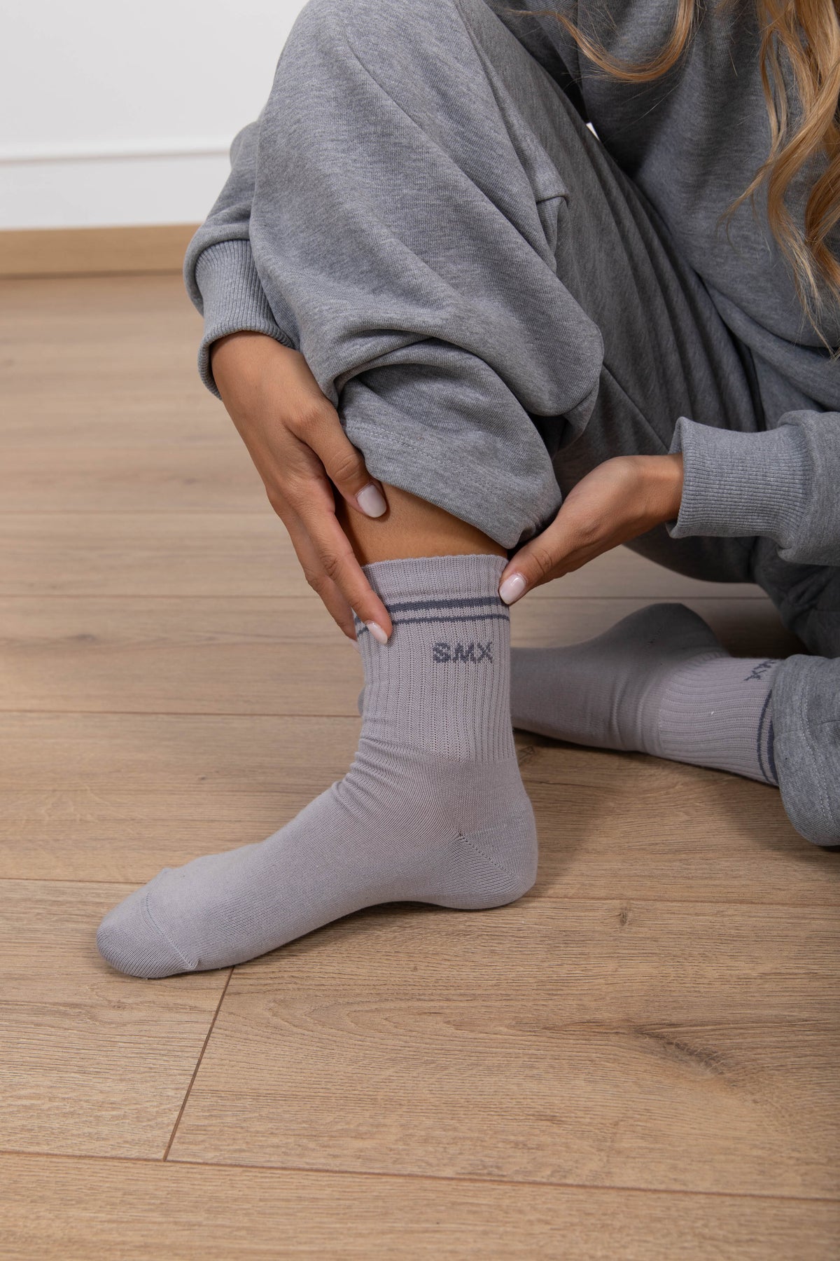 Calzino monogram variante grigio Susy Mix Fitness