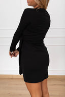 Mini-abito con nodo variante nero Haveone