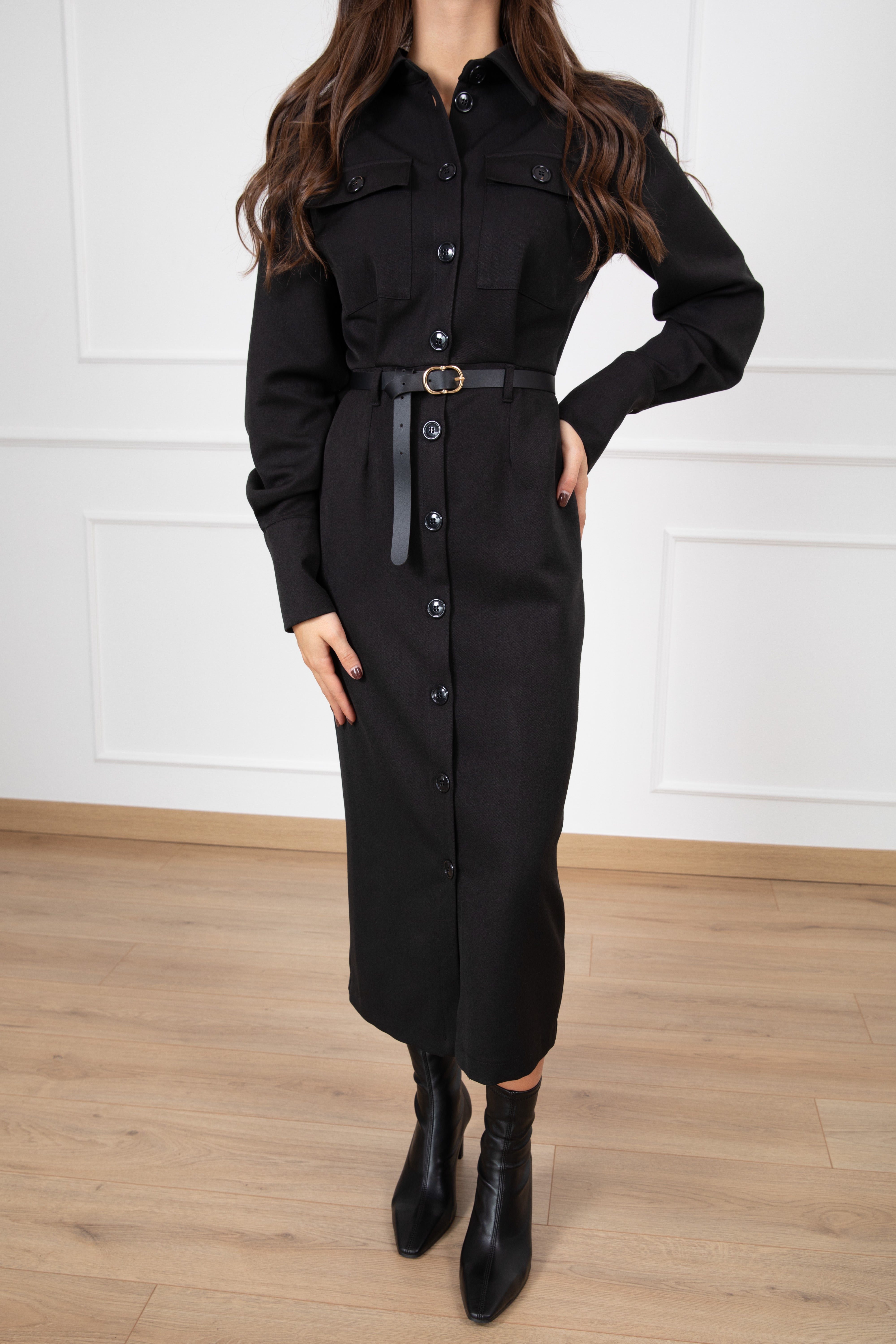 Abito chemisier con tasche Susy Mix