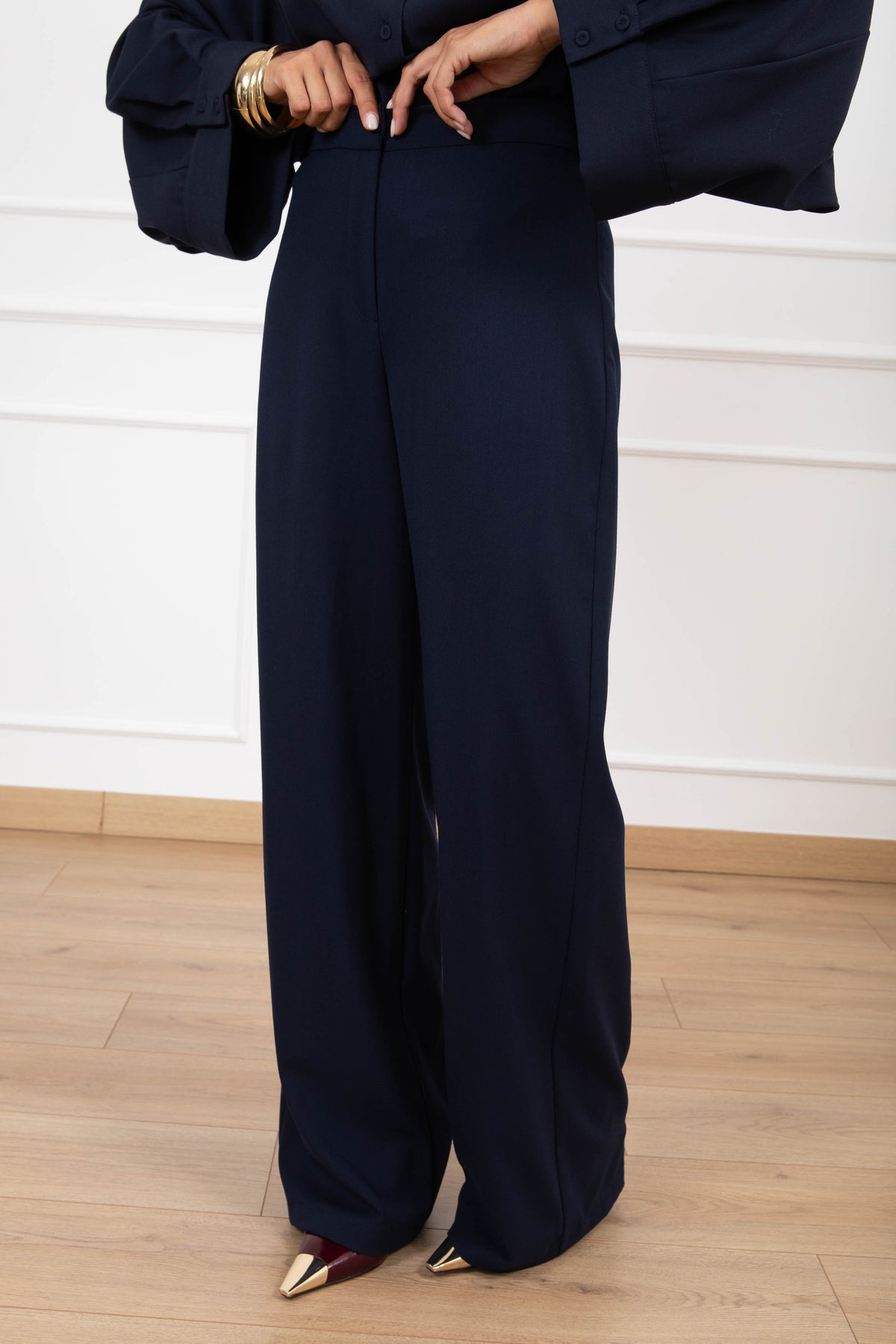 Pantalone gamba dritta variante blu Tensione IN