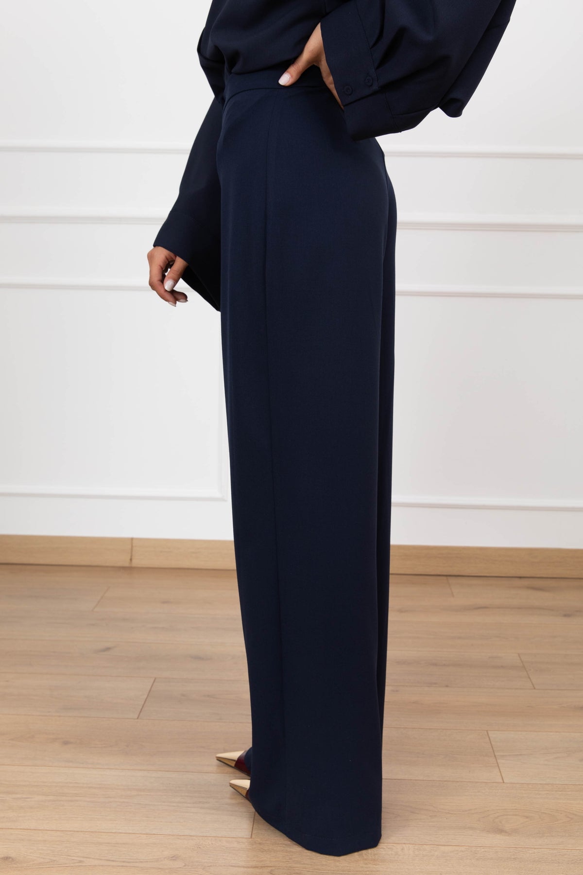 Pantalone gamba dritta variante blu Tensione IN