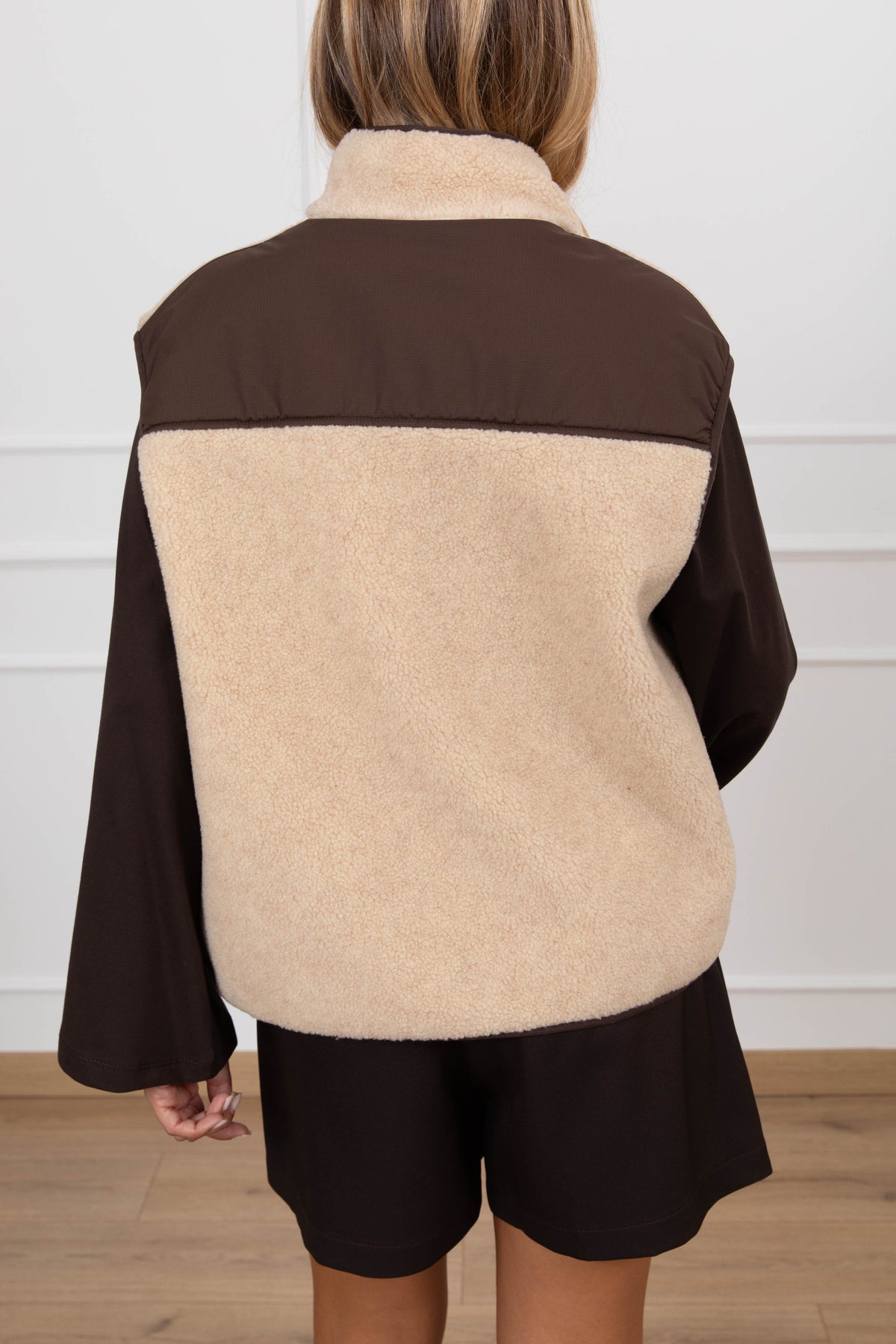 Gilet teddy variante beige ViCOLO