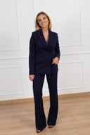 Tailleur giacca slim-fit e pantalone in crepe Tensione IN