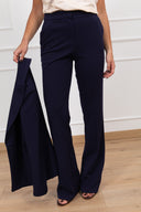Tailleur giacca slim-fit e pantalone in crepe Tensione IN