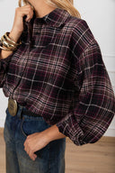 Camicia check vino in flanella Susy Mix