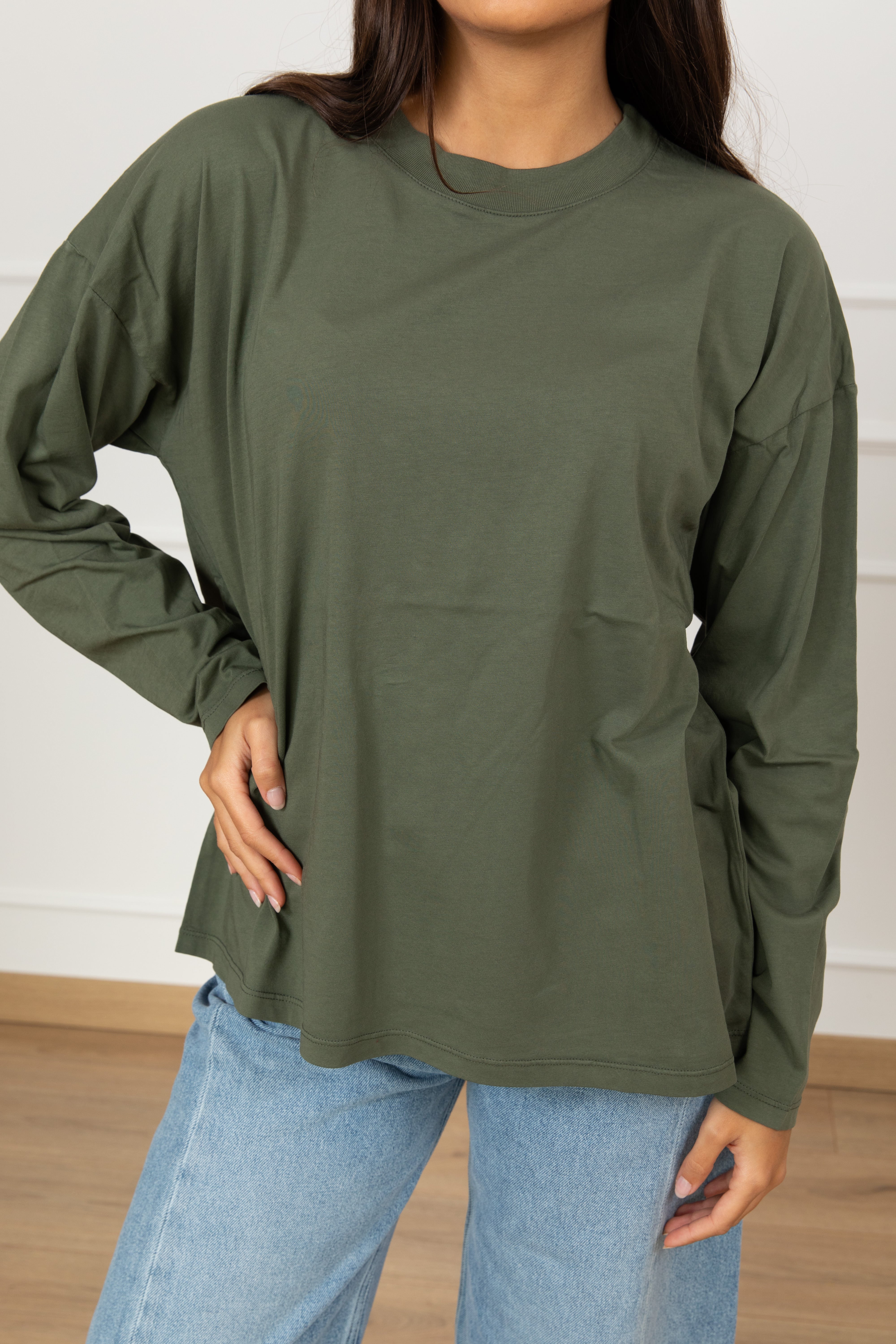 T-shirt over-size con manica lunga ViCOLO