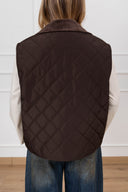 Gilet trapuntato con inserti velluto variante moro Tensione IN