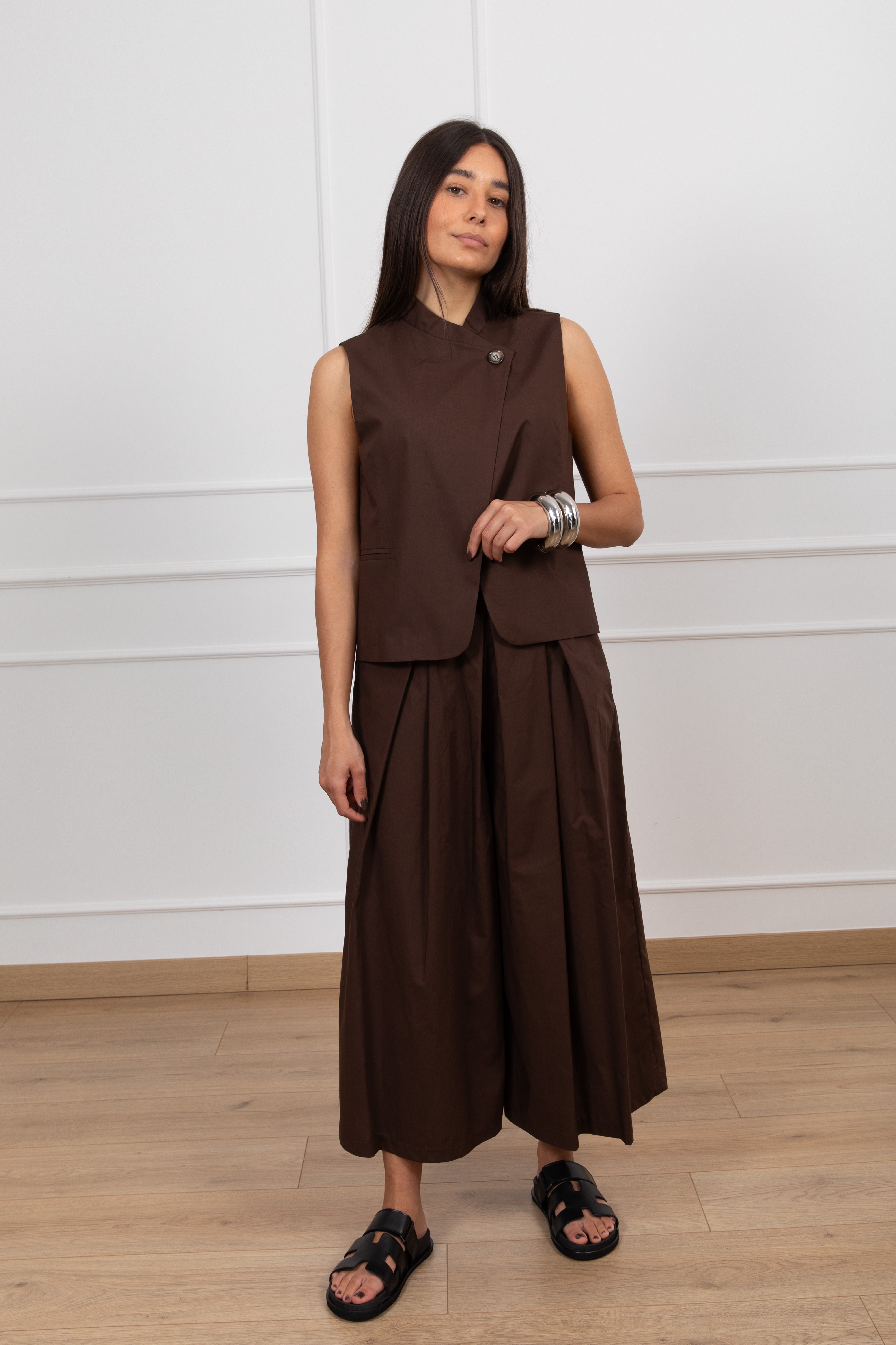 Coordinato gilet e pantalone 3/4 ViCOLO