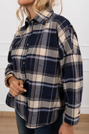 Camicia check blu Haveone