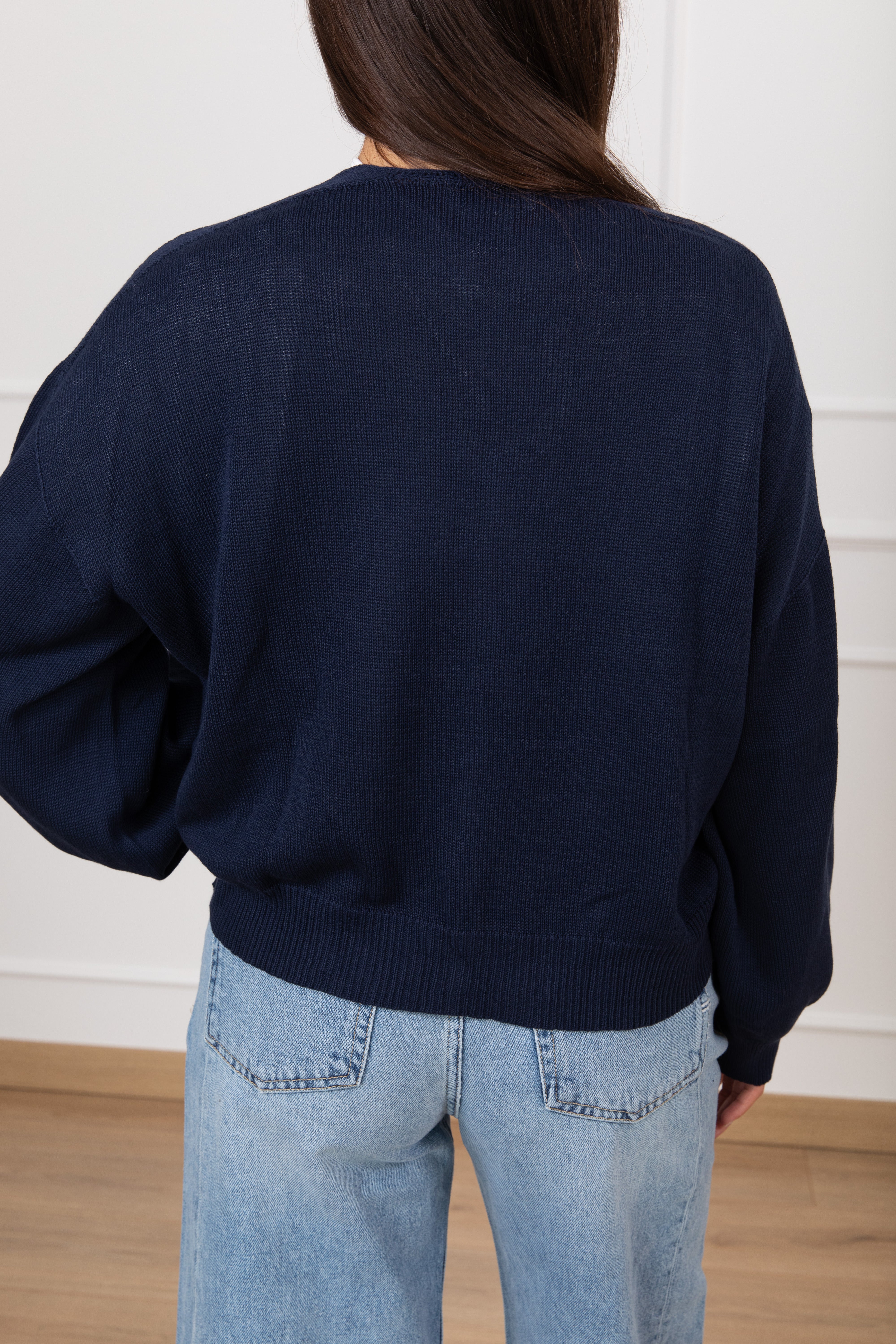 Cardigan in cotone con scollo a "V" Susy Mix