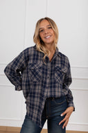 Camicia check flanella variante blu Susy Mix