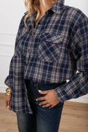 Camicia check flanella variante blu Susy Mix