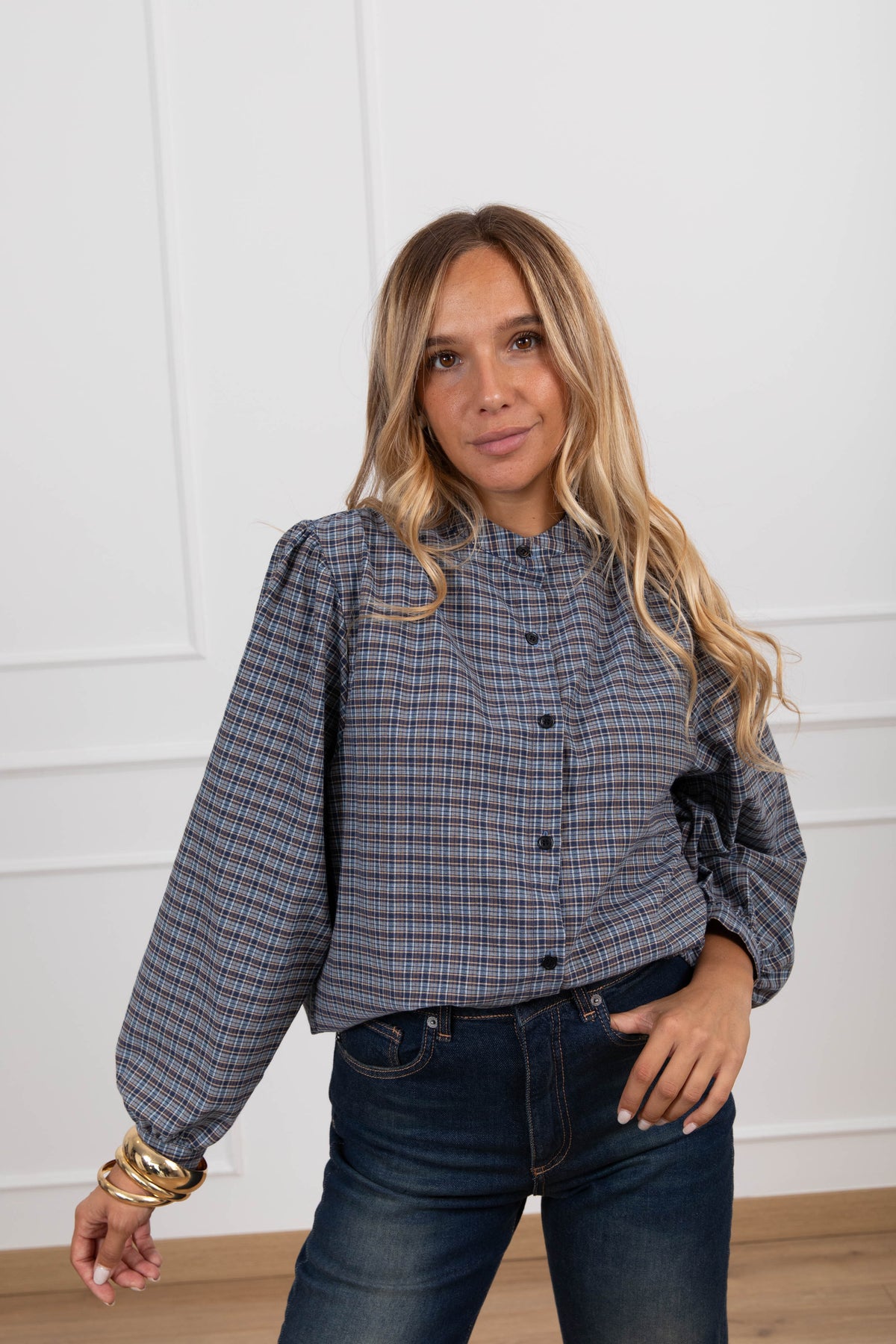 Camicia check blu ViCOLO