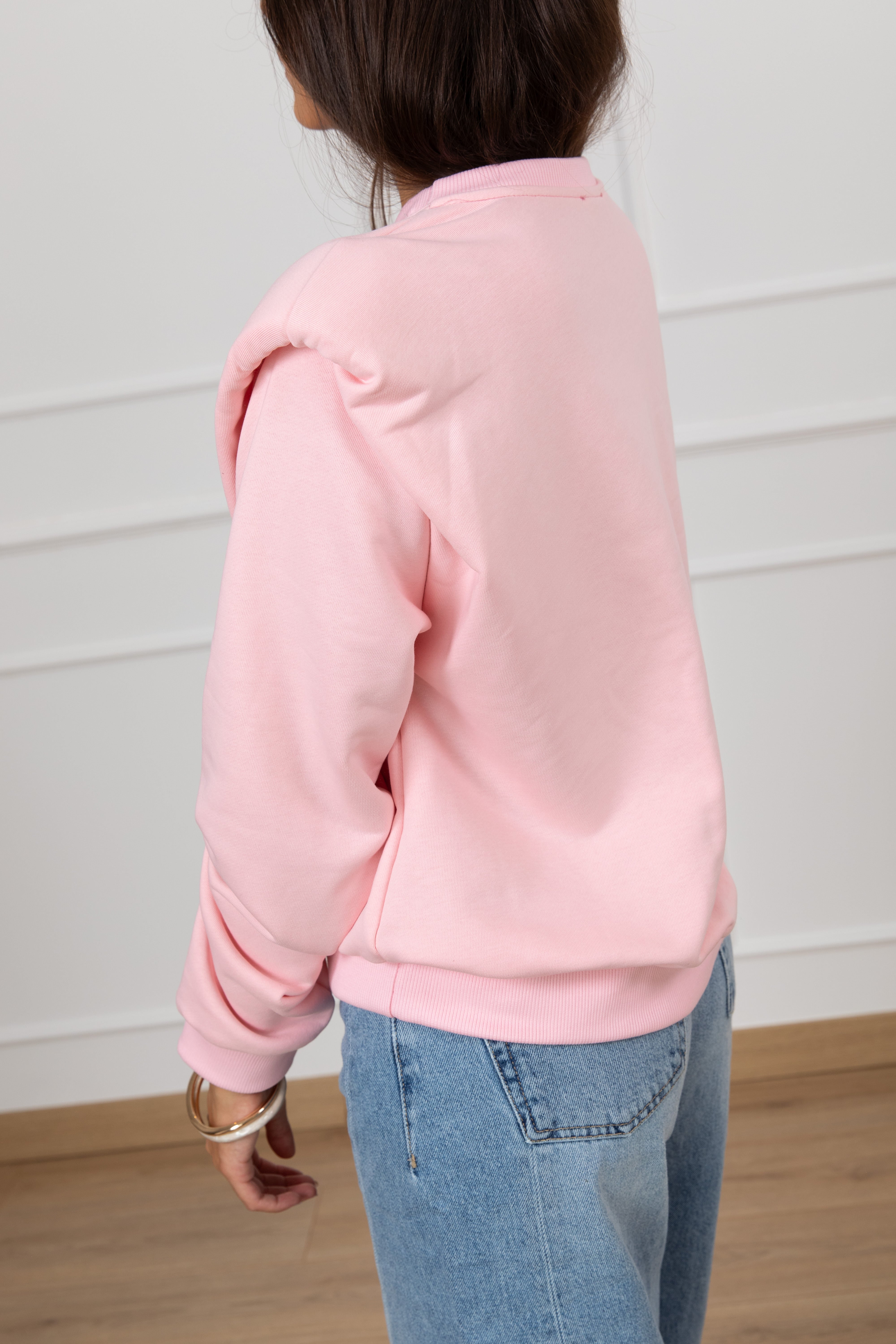 Felpa con spallina imbottita e aletta Dixie