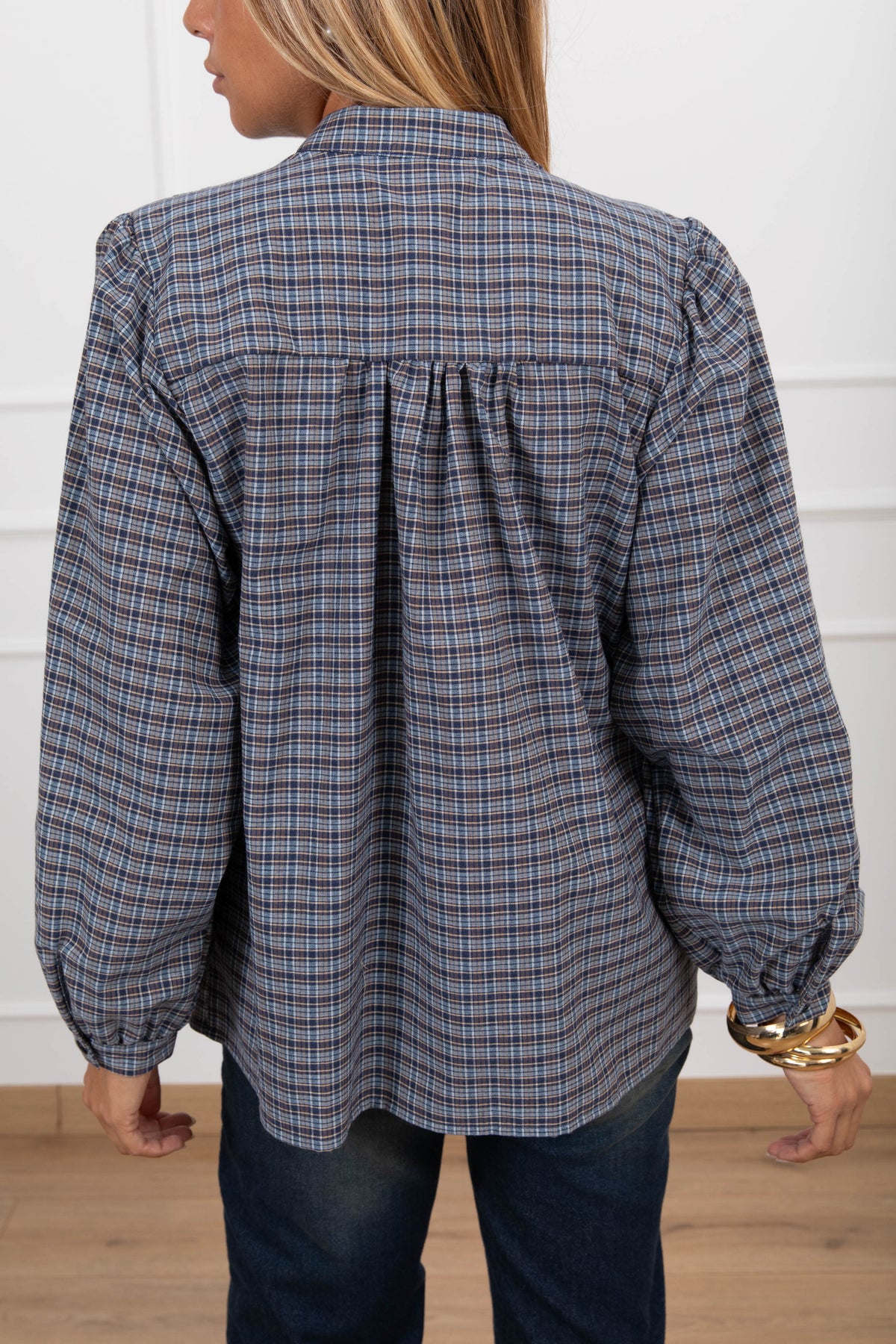 Camicia check blu ViCOLO