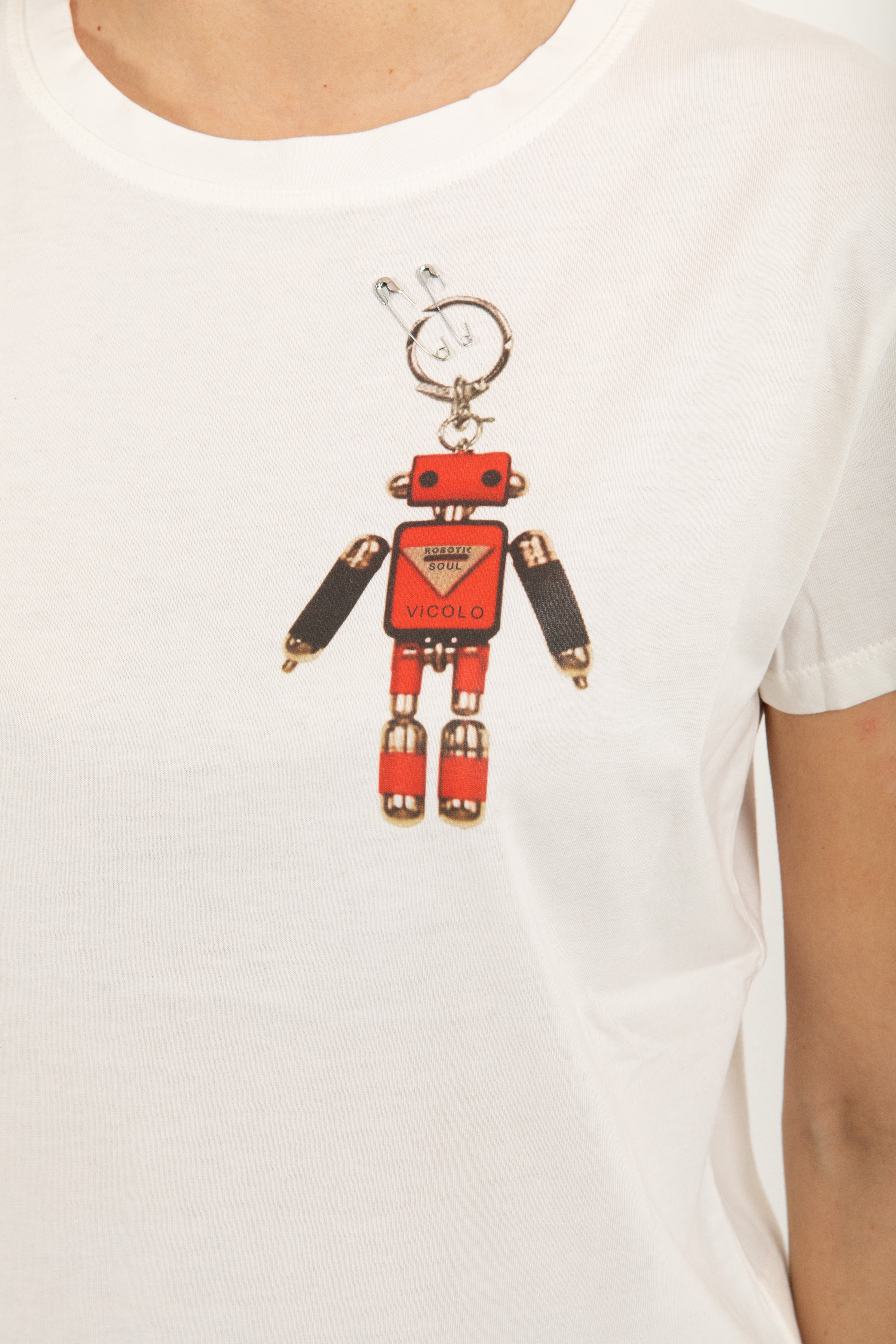 T-shirt charms robot ViCOLO