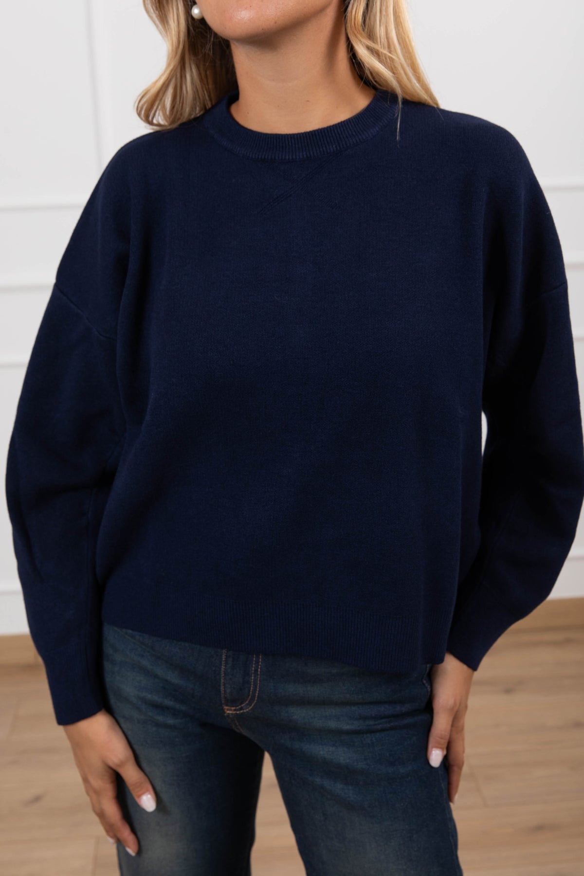 Pull inserto felpa variante blu Haveone