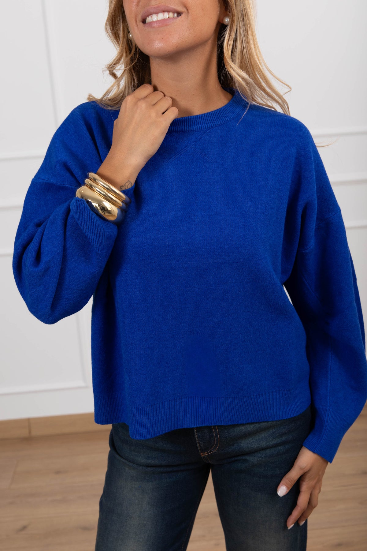 Pull inserto felpa variante royal Haveone
