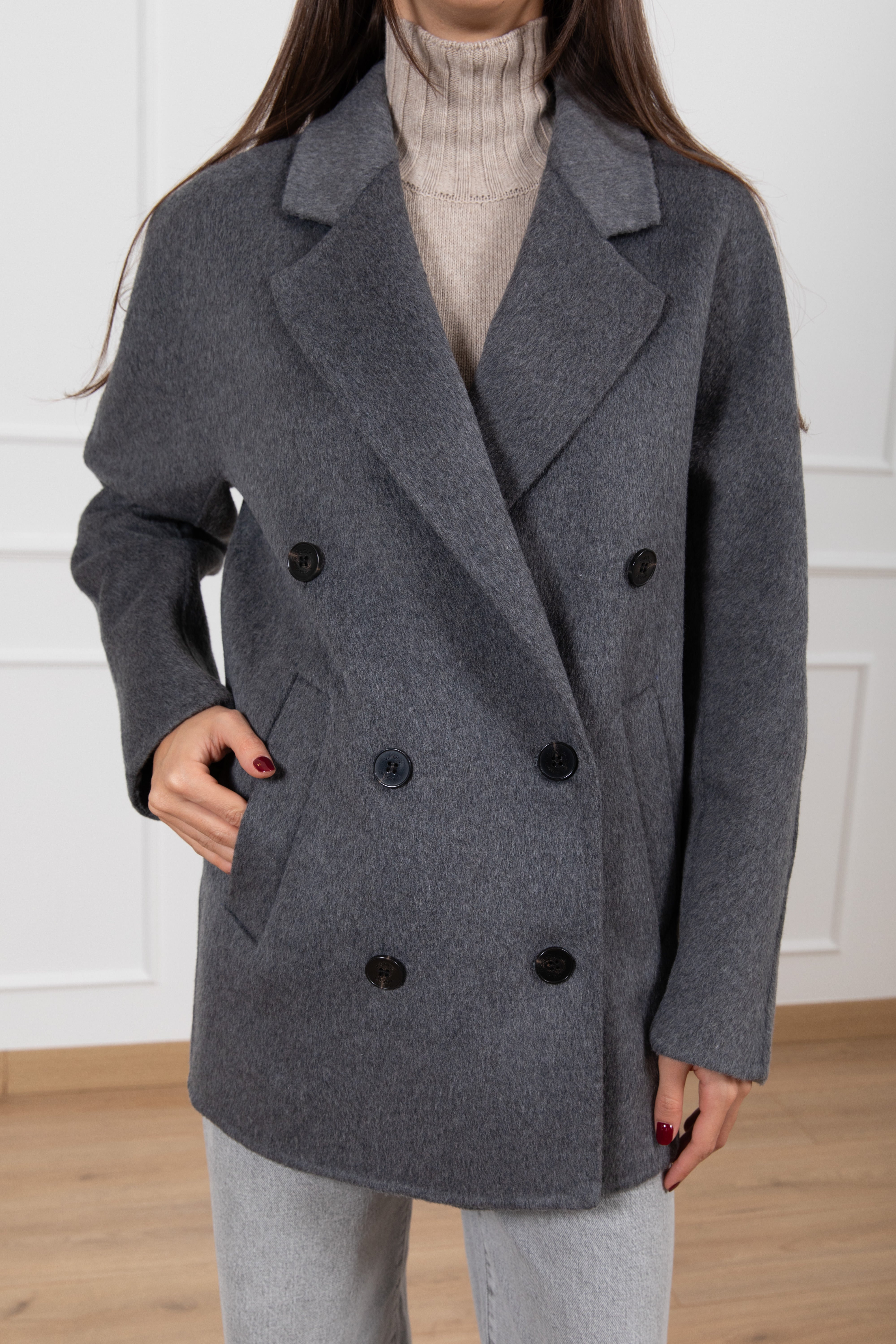 Giacca-cappotto handmade doppio-petto ViCOLO